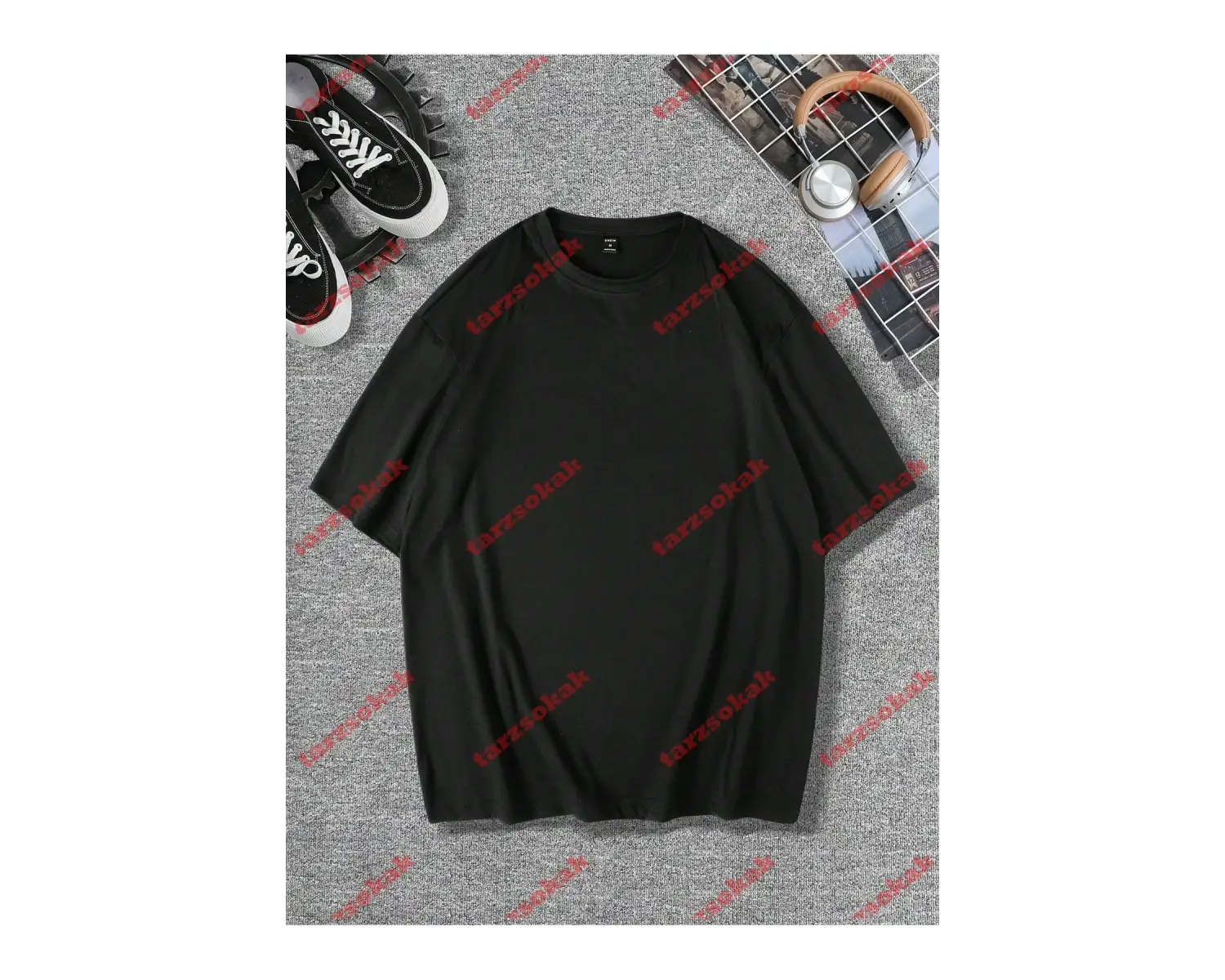 Model 3687 Erkek Yazlık Yuvarlak Yaka Kısa Kollu Günlük Tişört, Yaz