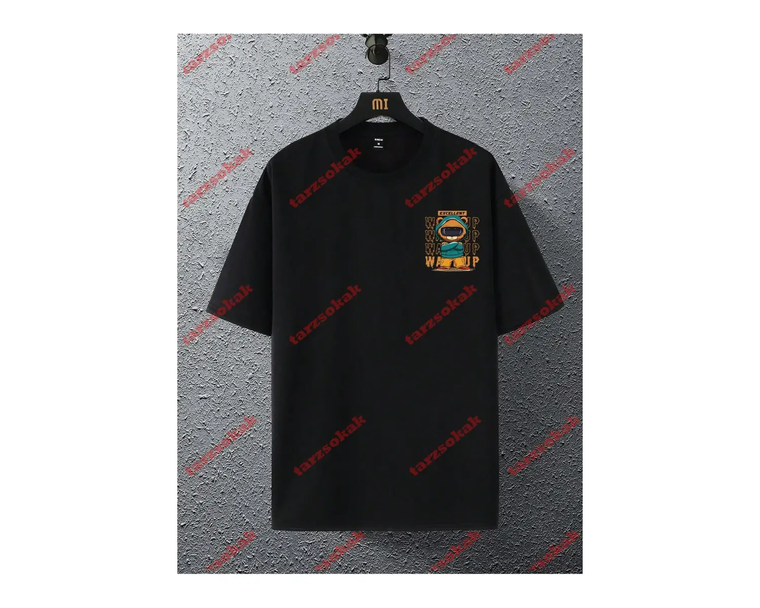 Model 3688 Erkek Yazlık Yuvarlak Yaka Kısa Kollu Günlük Tişört, Yaz