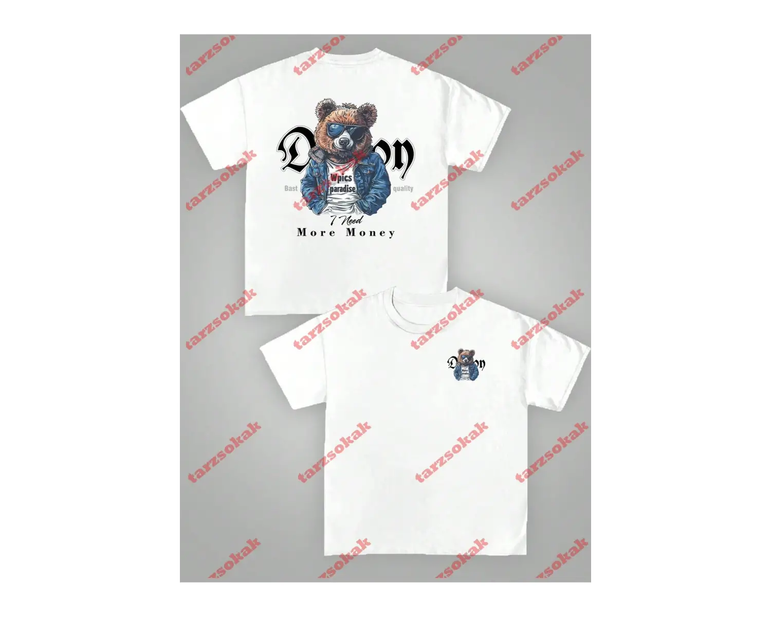 Model 3694 Erkek Yazlık Yuvarlak Yaka Kısa Kollu Günlük Tişört, Yaz