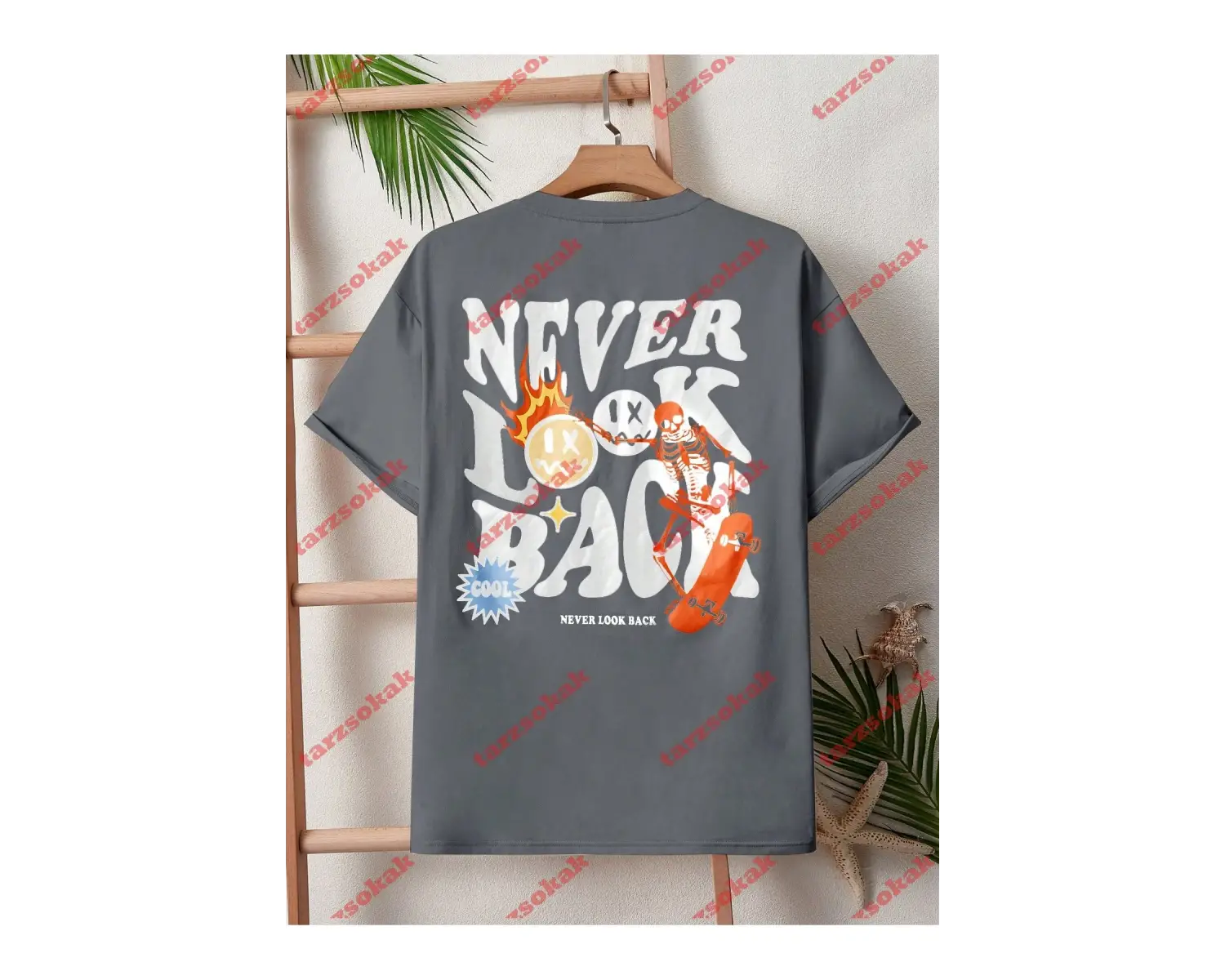 Model 3695 Erkek Yazlık Yuvarlak Yaka Kısa Kollu Günlük Tişört, Yaz