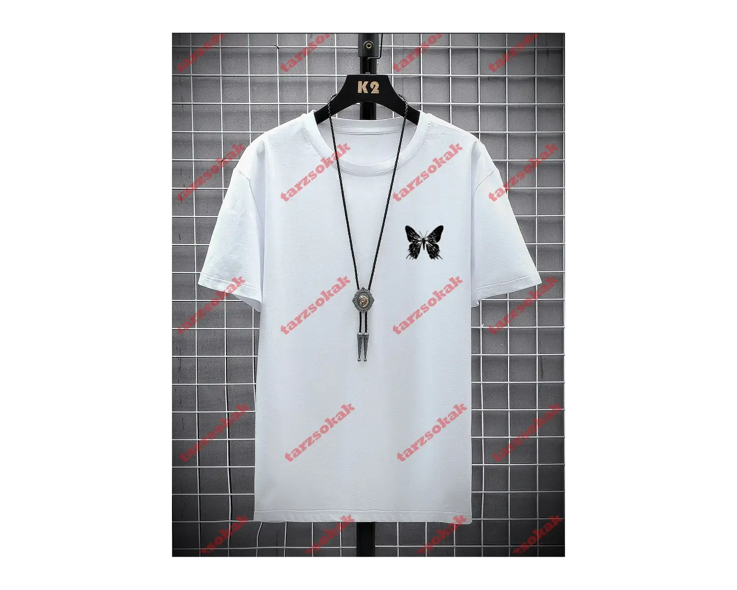 Model 3697 Erkek Yazlık Yuvarlak Yaka Kısa Kollu Günlük Tişört, Yaz