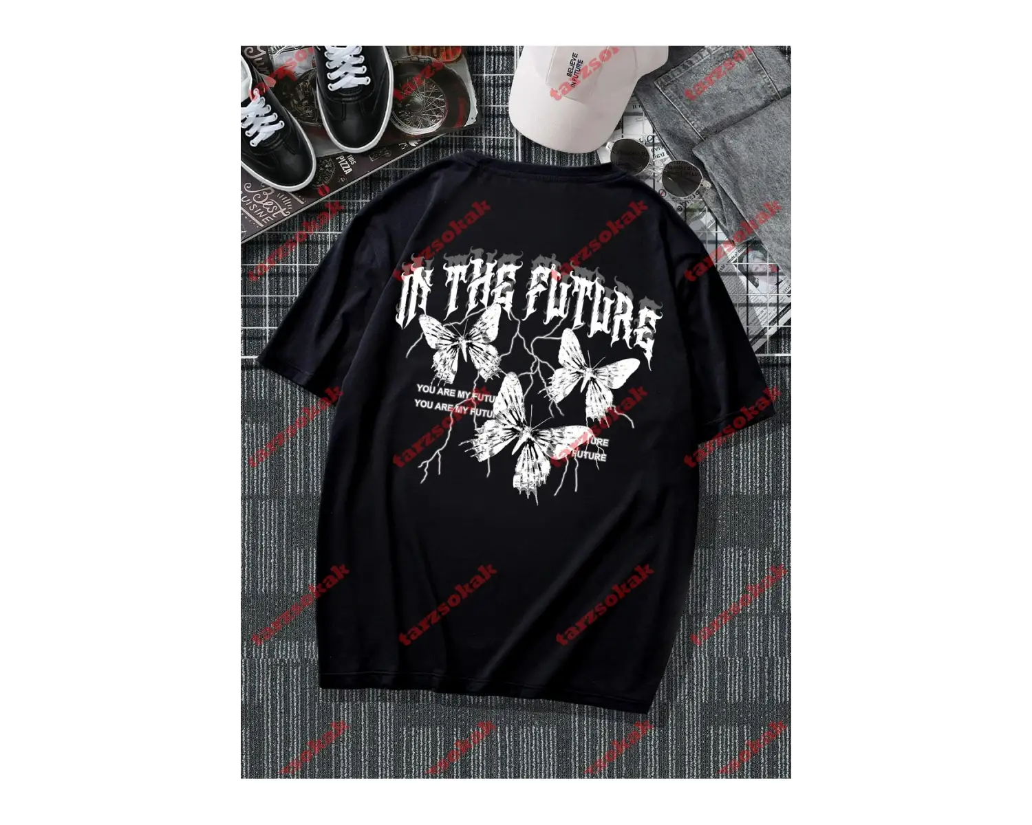 Model 3697 Erkek Yazlık Yuvarlak Yaka Kısa Kollu Günlük Tişört, Yaz