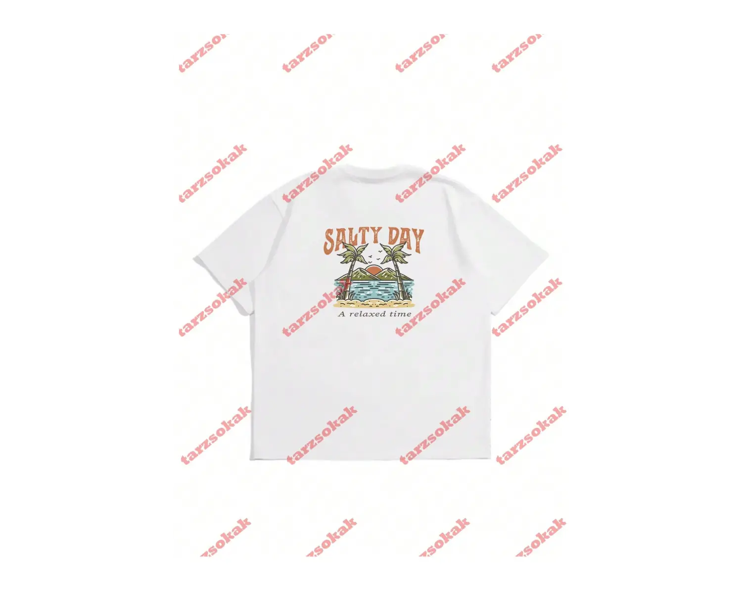 Model 3698 Erkek Yazlık Yuvarlak Yaka Kısa Kollu Günlük Tişört, Yaz