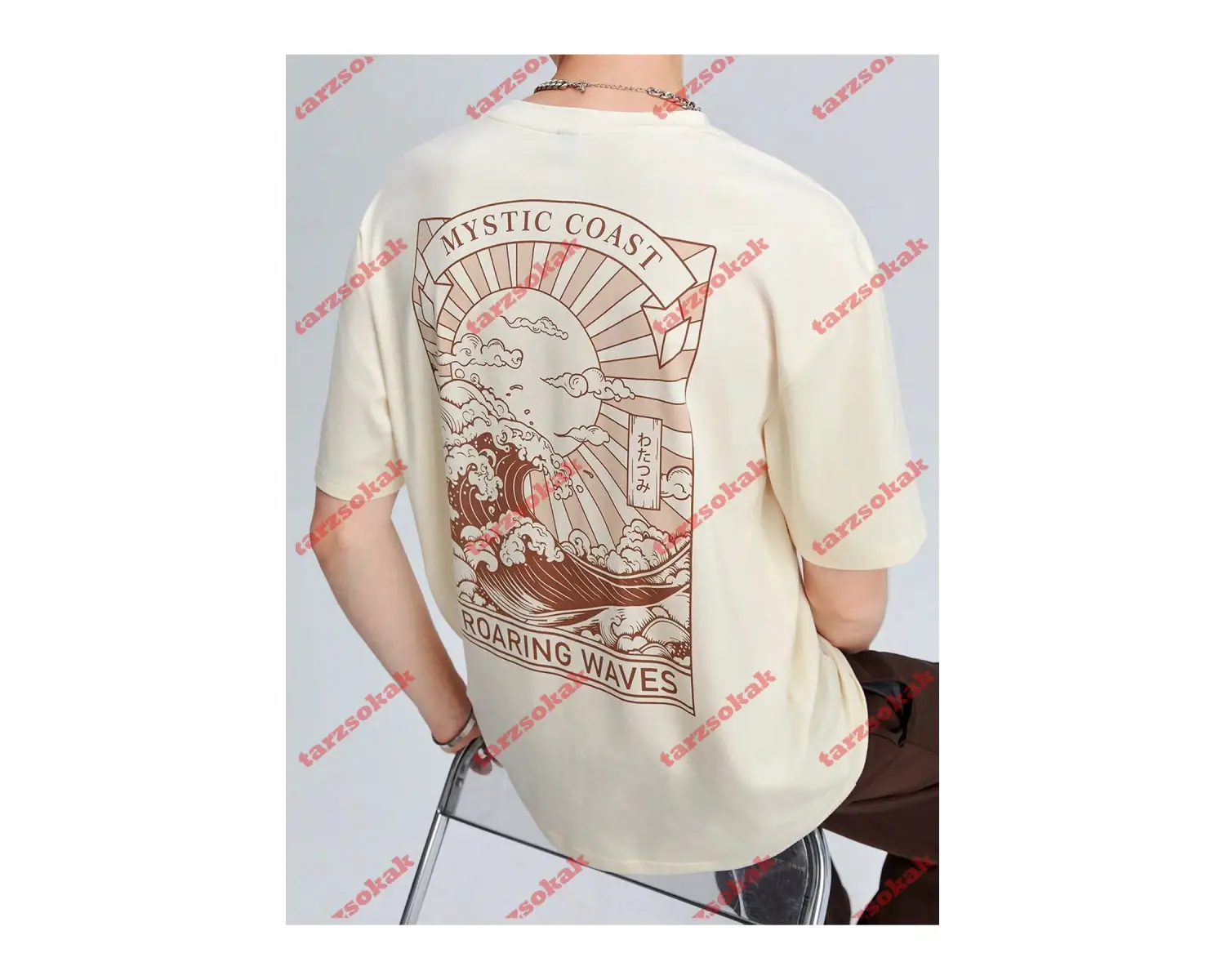 Model 3704 Erkek Yazlık Yuvarlak Yaka Kısa Kollu Günlük Tişört, Yaz