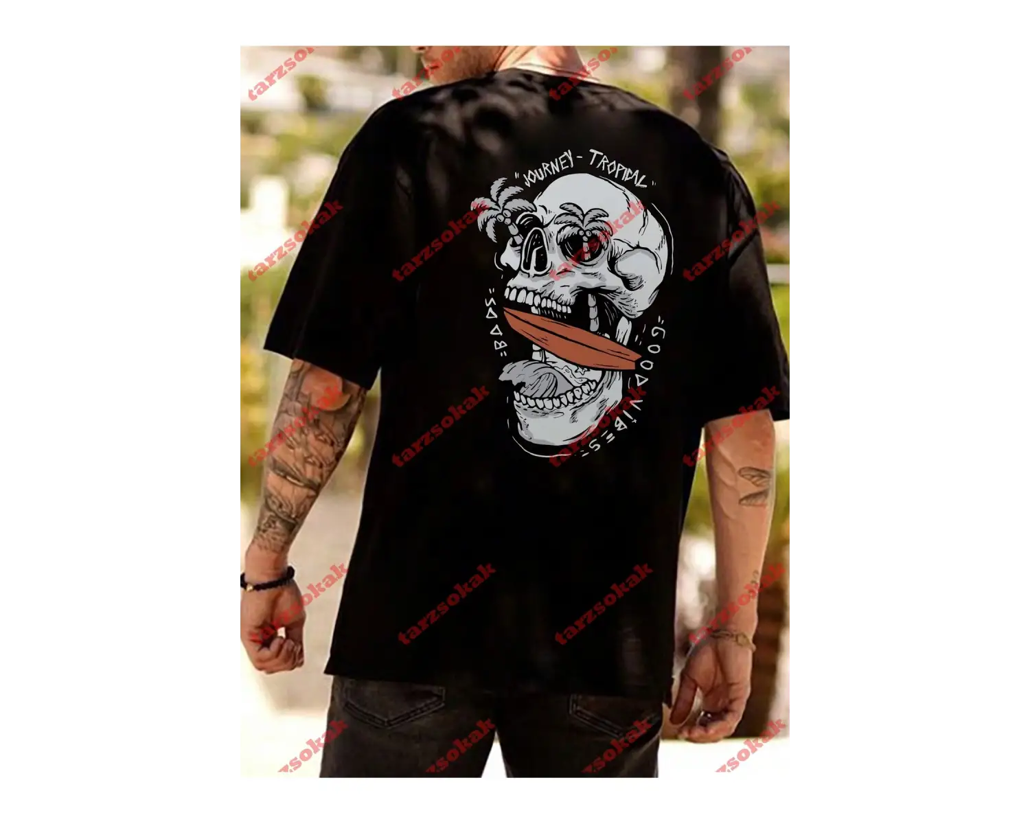 Model 3705 Erkek Yazlık Yuvarlak Yaka Kısa Kollu Günlük Tişört, Yaz