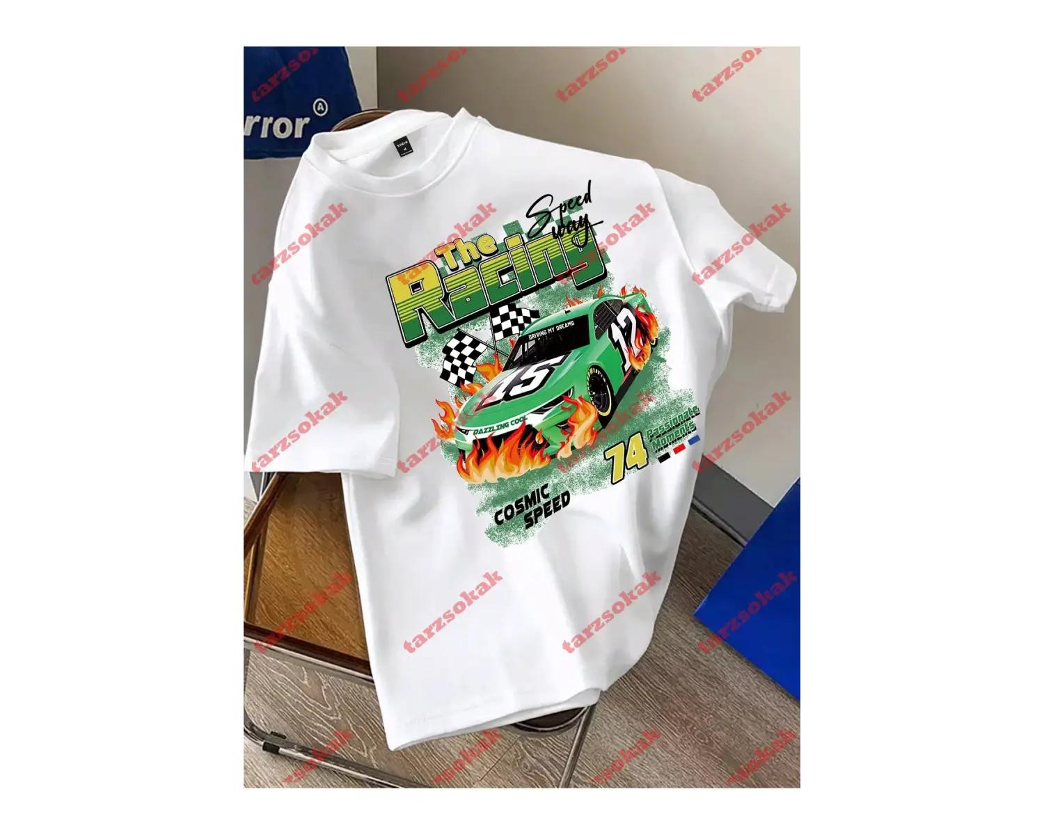 Model 3719 Erkek Yazlık Yuvarlak Yaka Kısa Kollu Günlük Tişört, Yaz