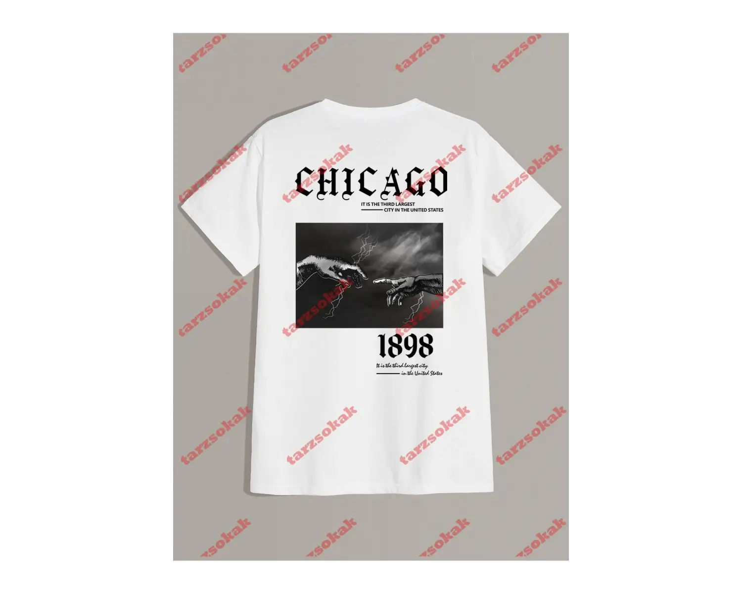 Model 3723 Erkek Yazlık Yuvarlak Yaka Kısa Kollu Günlük Tişört, Yaz