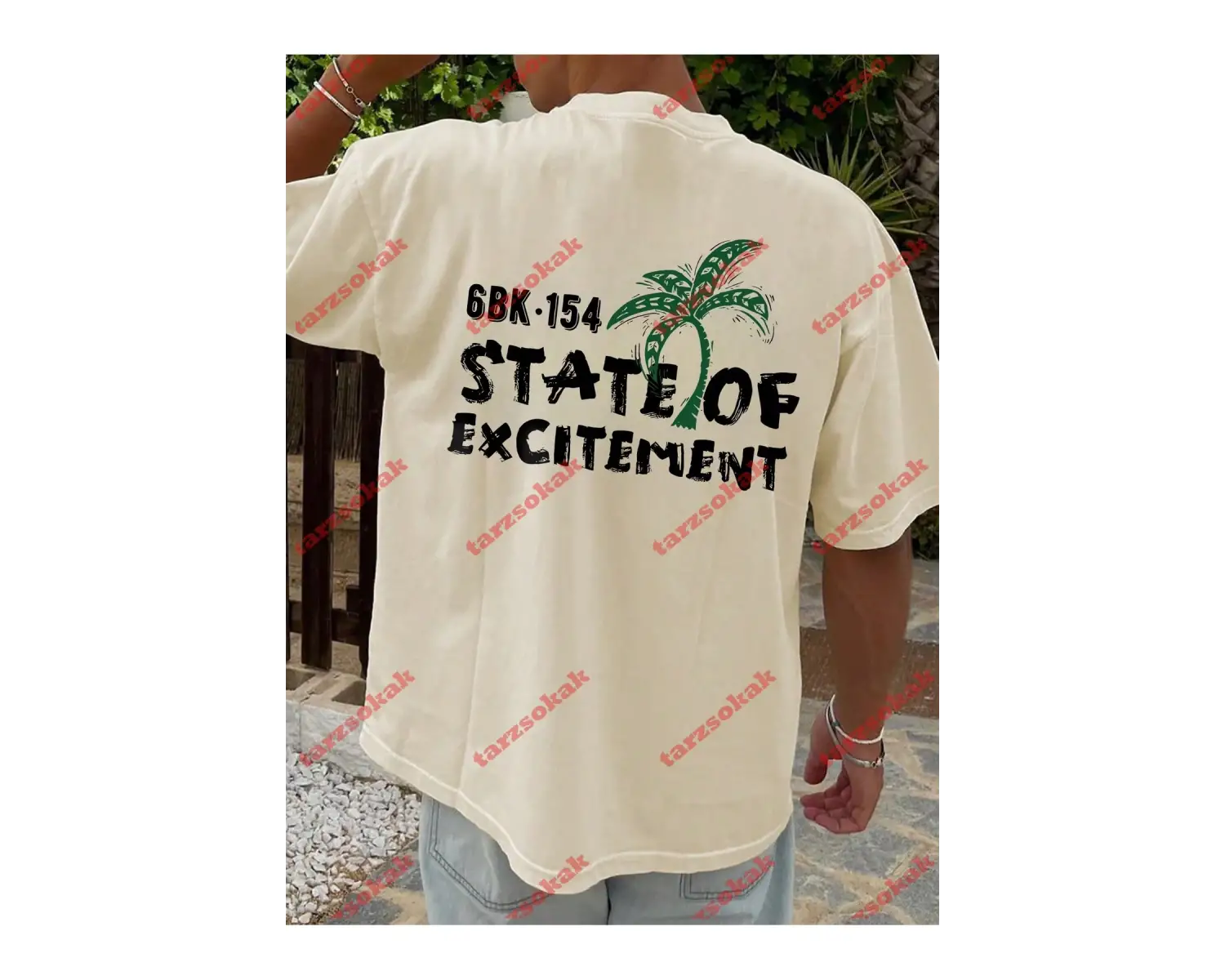 Model 3732 Erkek Yazlık Yuvarlak Yaka Kısa Kollu Günlük Tişört, Yaz