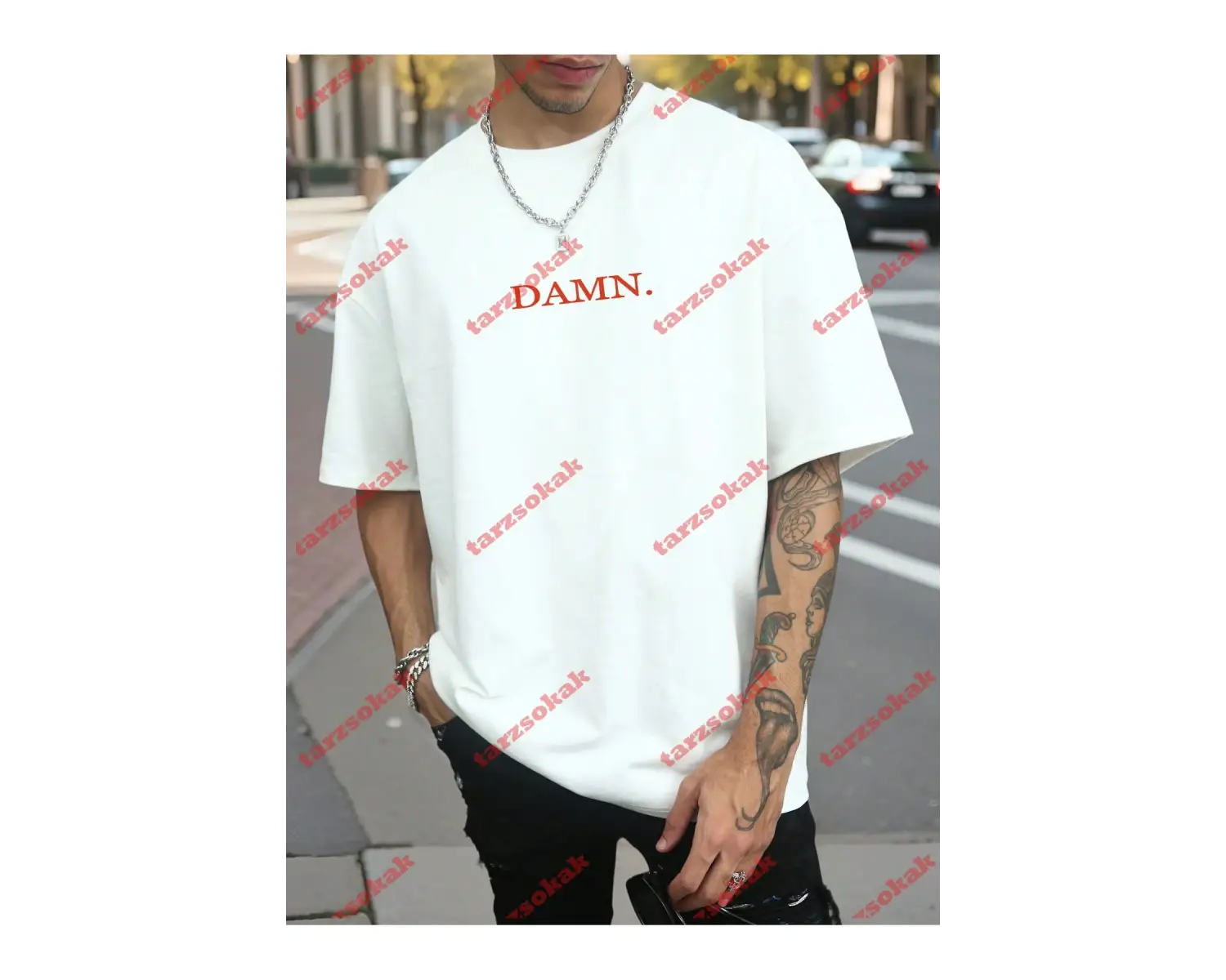 Model 3739 Erkek Yazlık Yuvarlak Yaka Kısa Kollu Günlük Tişört, Yaz