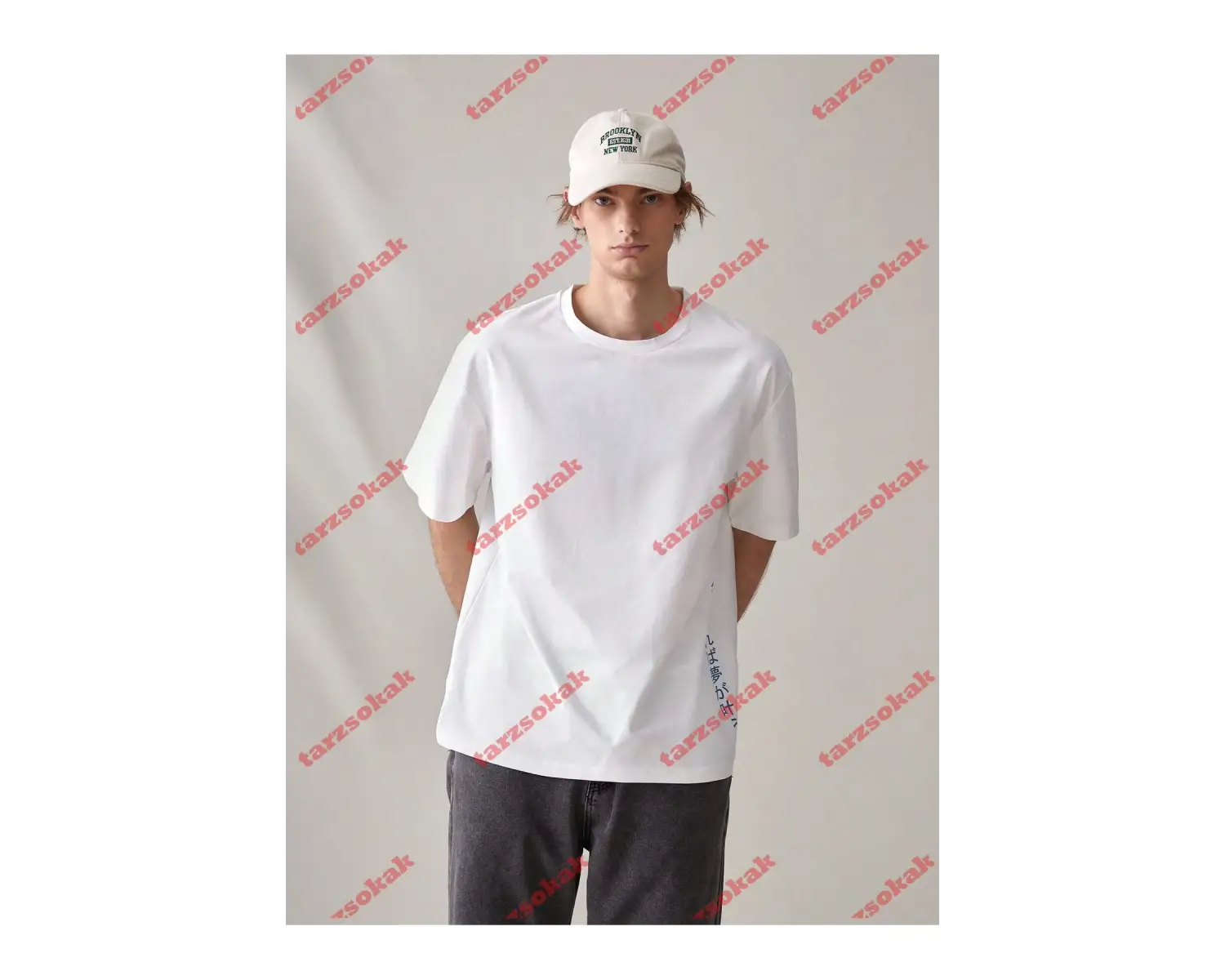 Model 3743 Erkek Yazlık Yuvarlak Yaka Kısa Kollu Günlük Tişört, Yaz