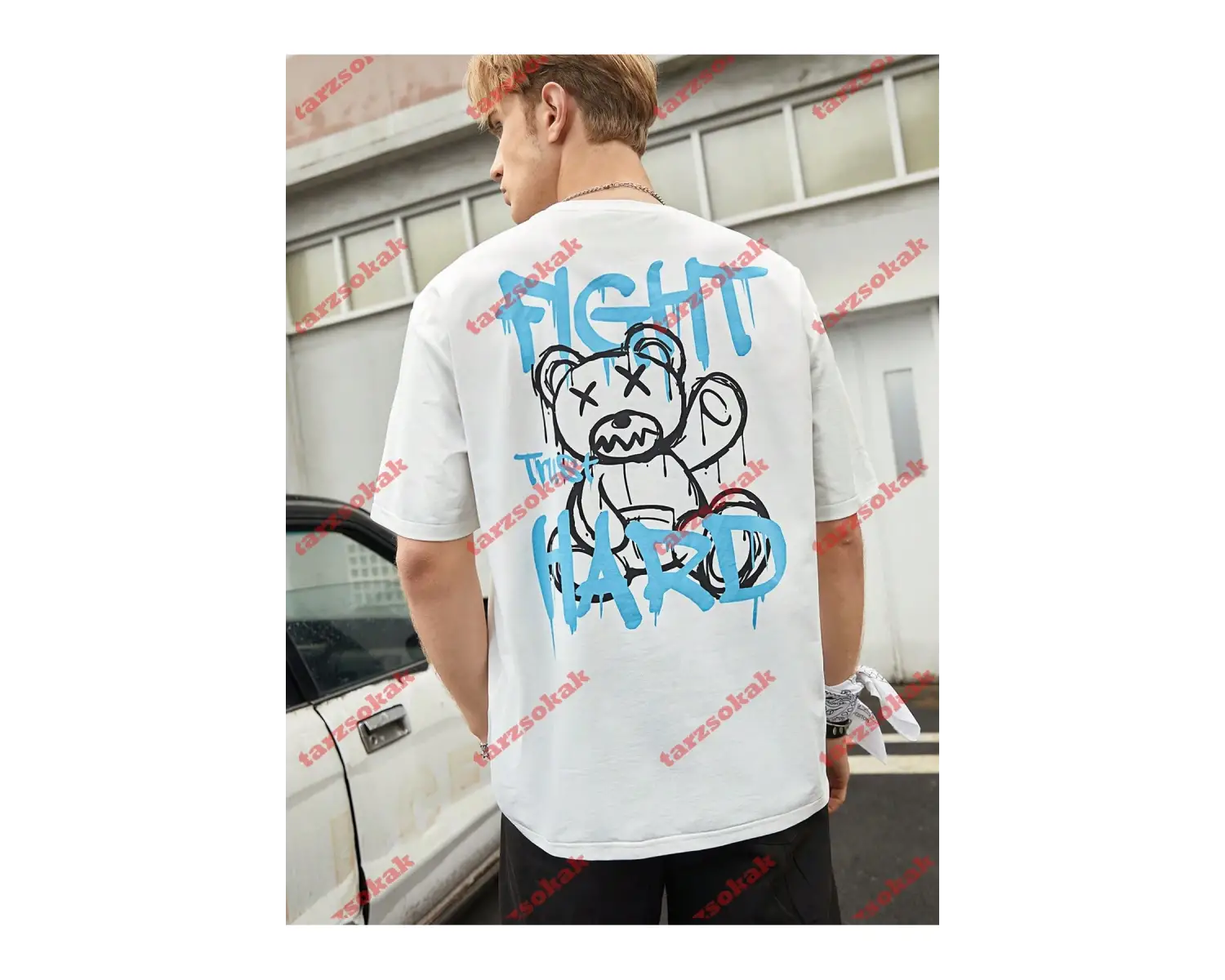 Model 3755 Erkek Yazlık Yuvarlak Yaka Kısa Kollu Günlük Tişört, Yaz