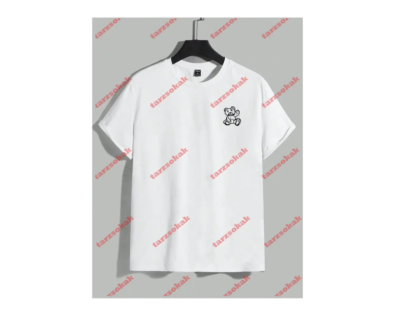 Model 3755 Erkek Yazlık Yuvarlak Yaka Kısa Kollu Günlük Tişört, Yaz