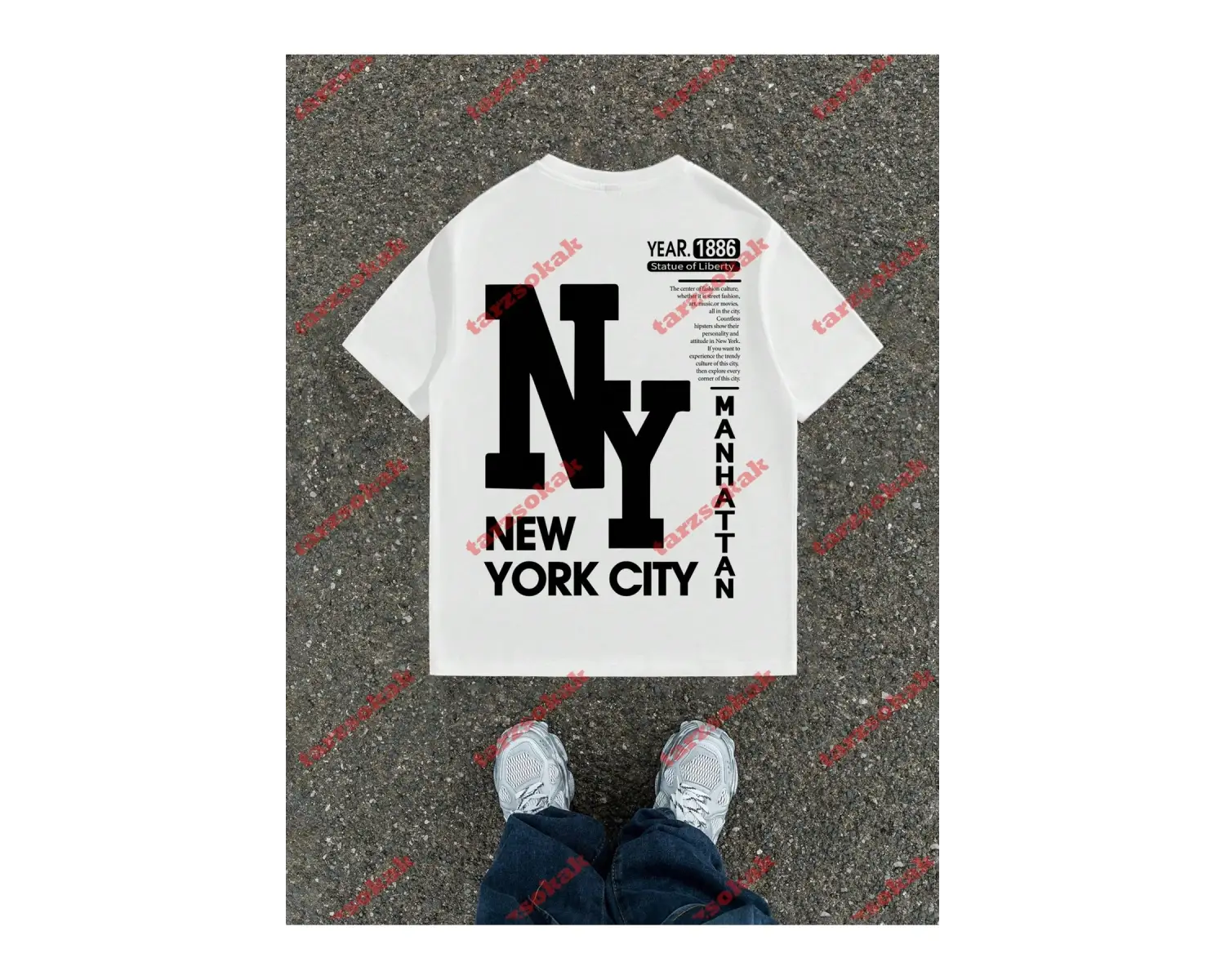 Model 3756 Erkek Yazlık Yuvarlak Yaka Kısa Kollu Günlük Tişört, Yaz