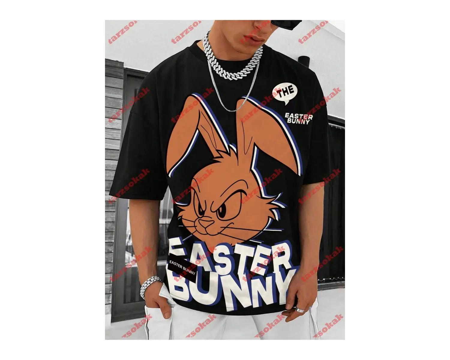 Model 3757 Erkek Yazlık Yuvarlak Yaka Kısa Kollu Günlük Tişört, Yaz