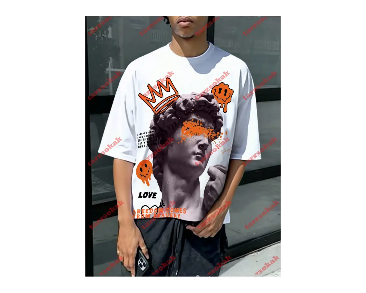 Model 3759 Erkek Yazlık Yuvarlak Yaka Kısa Kollu Günlük Tişört, Yaz