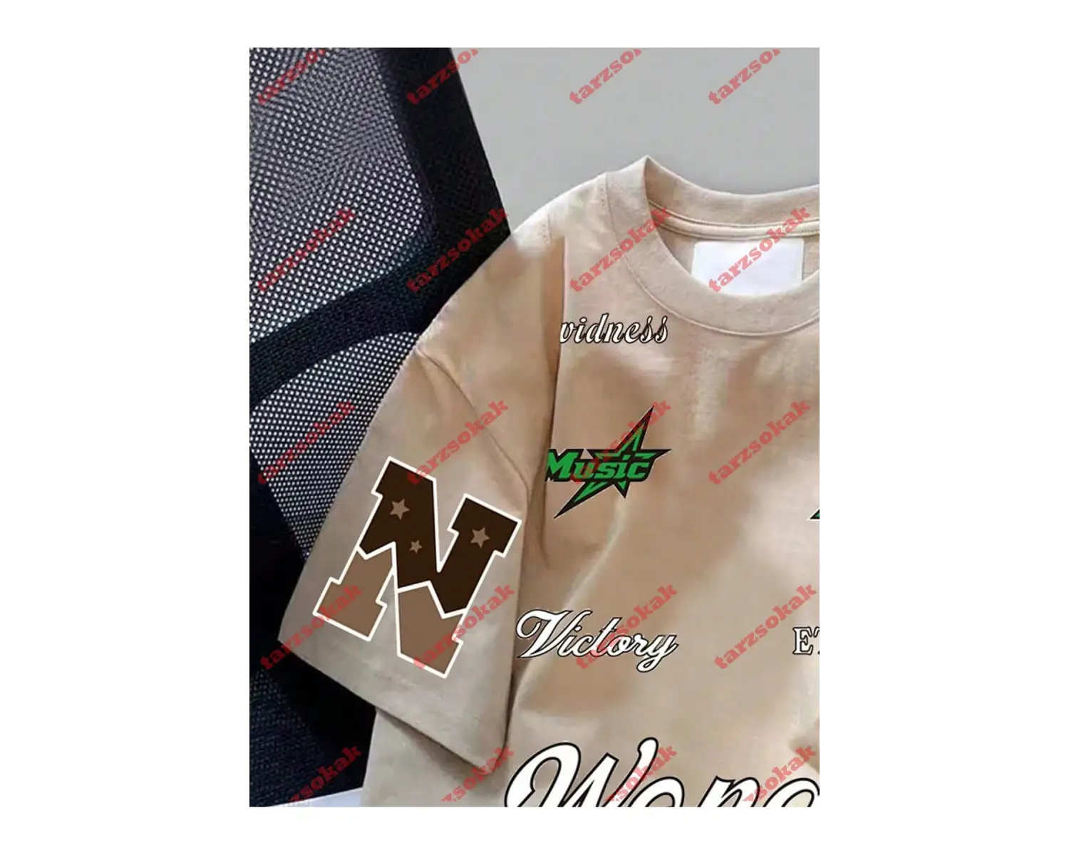 Model 3767 Erkek Yazlık Yuvarlak Yaka Kısa Kollu Günlük Tişört, Yaz