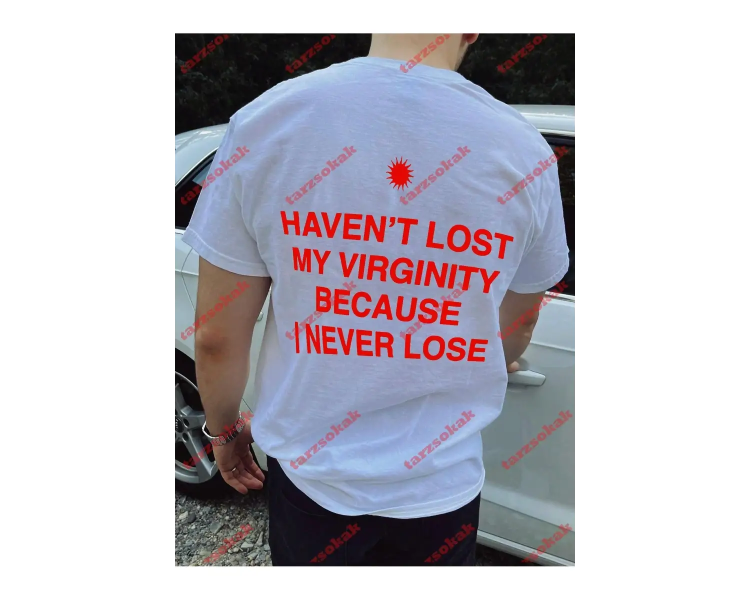 Model 3771 Erkek Yazlık Yuvarlak Yaka Kısa Kollu Günlük Tişört, Yaz