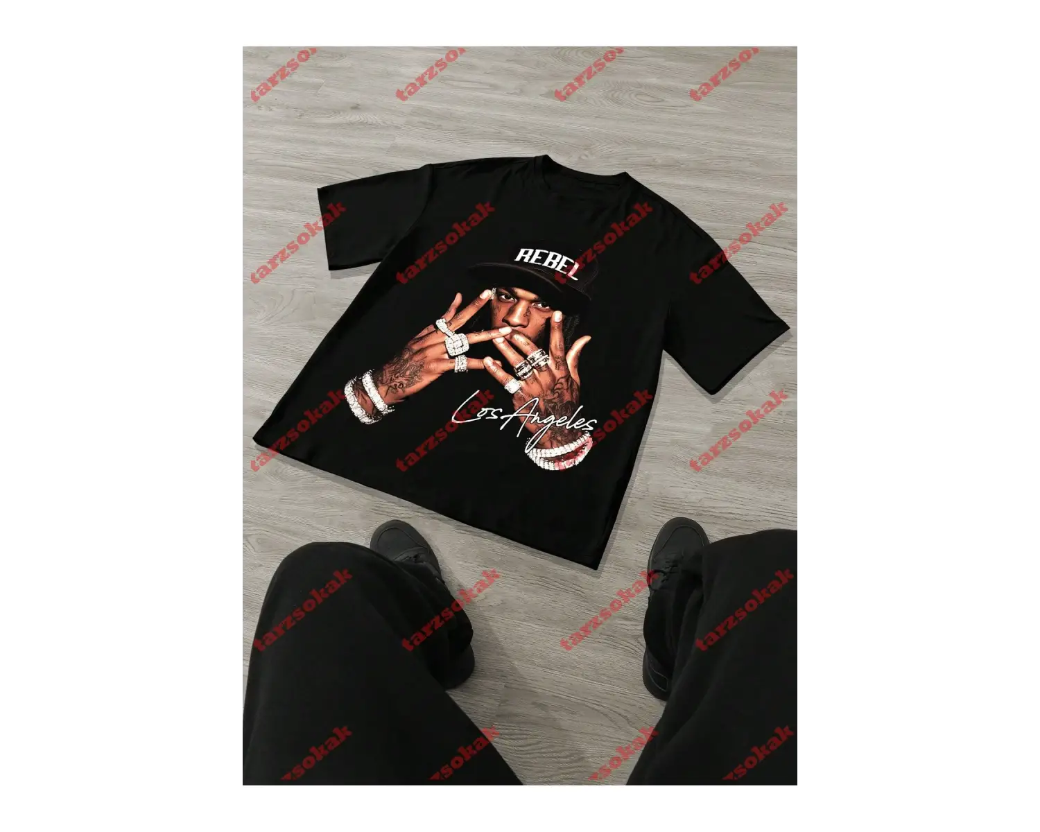 Model 3775 Erkek Yazlık Yuvarlak Yaka Kısa Kollu Günlük Tişört, Yaz