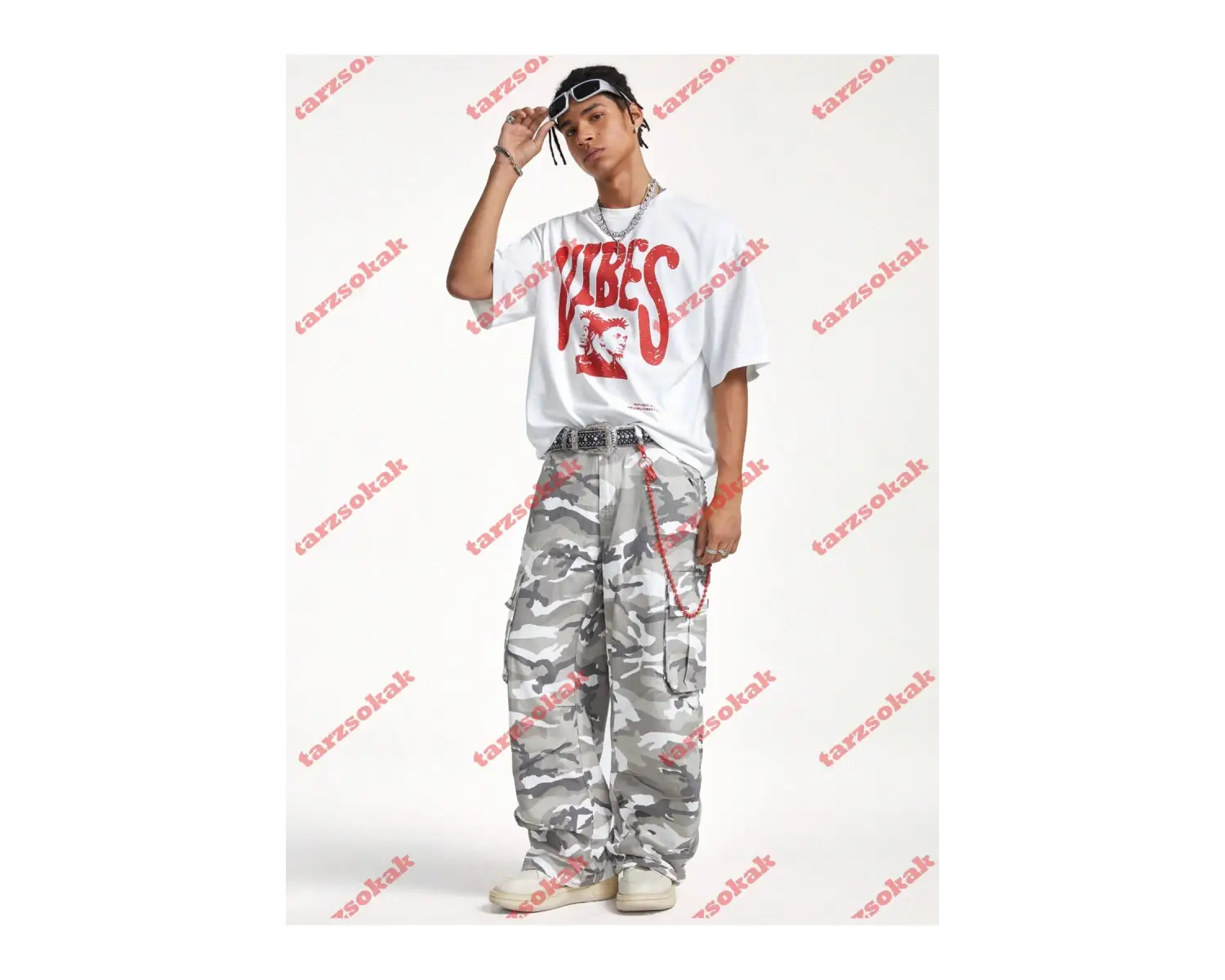 Model 3776 Erkek Yazlık Yuvarlak Yaka Kısa Kollu Günlük Tişört, Yaz