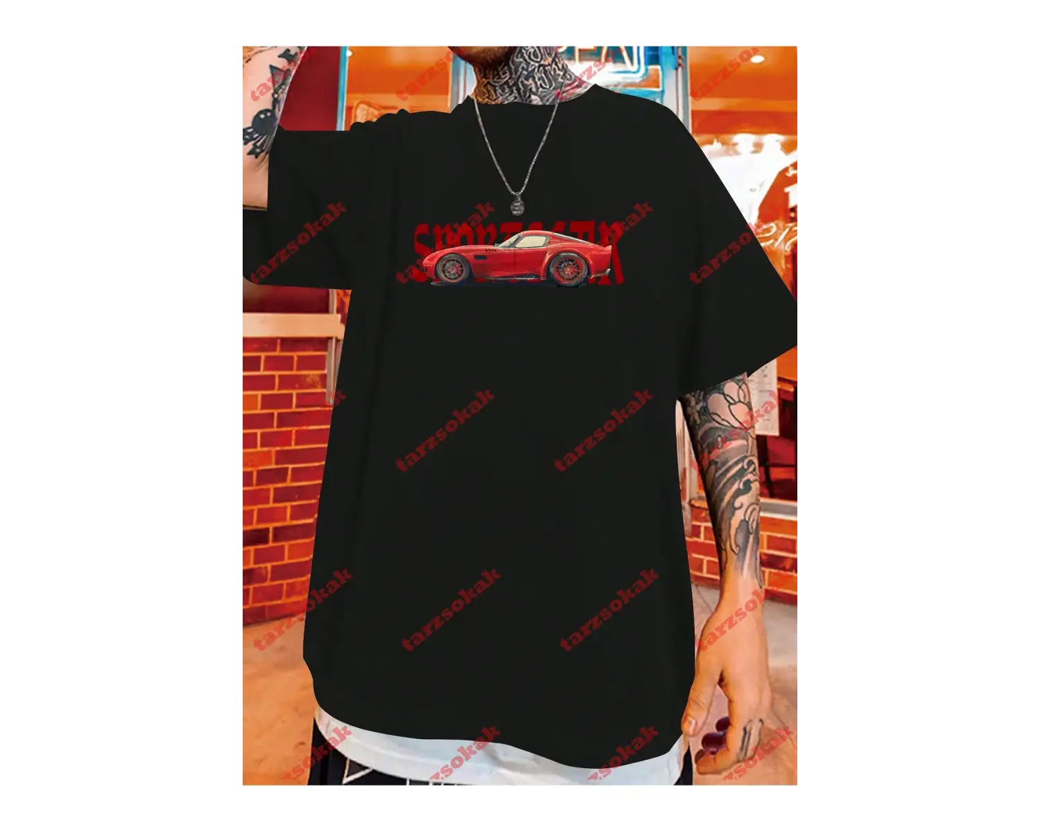 Model 3778 Erkek Yazlık Yuvarlak Yaka Kısa Kollu Günlük Tişört, Yaz