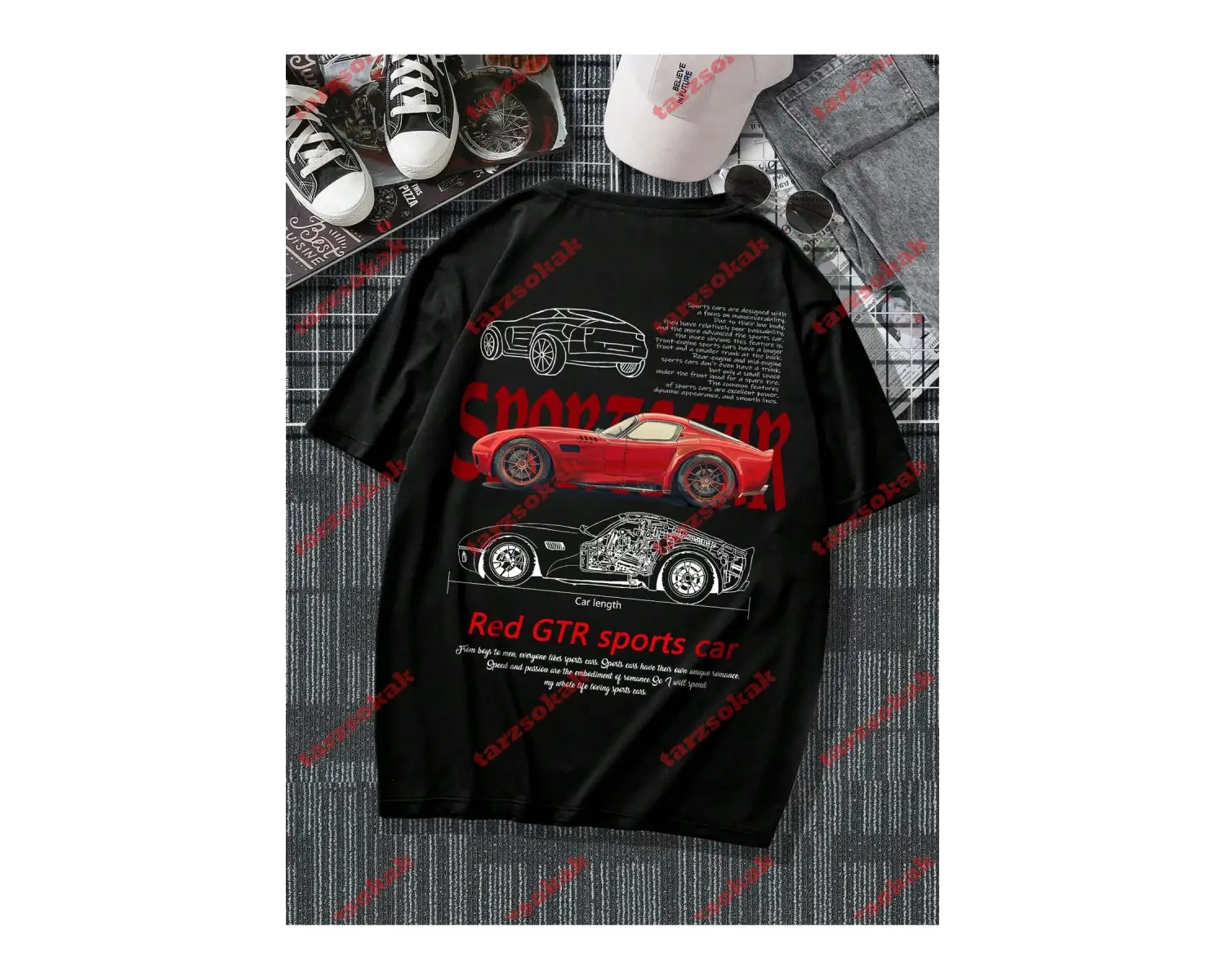 Model 3778 Erkek Yazlık Yuvarlak Yaka Kısa Kollu Günlük Tişört, Yaz