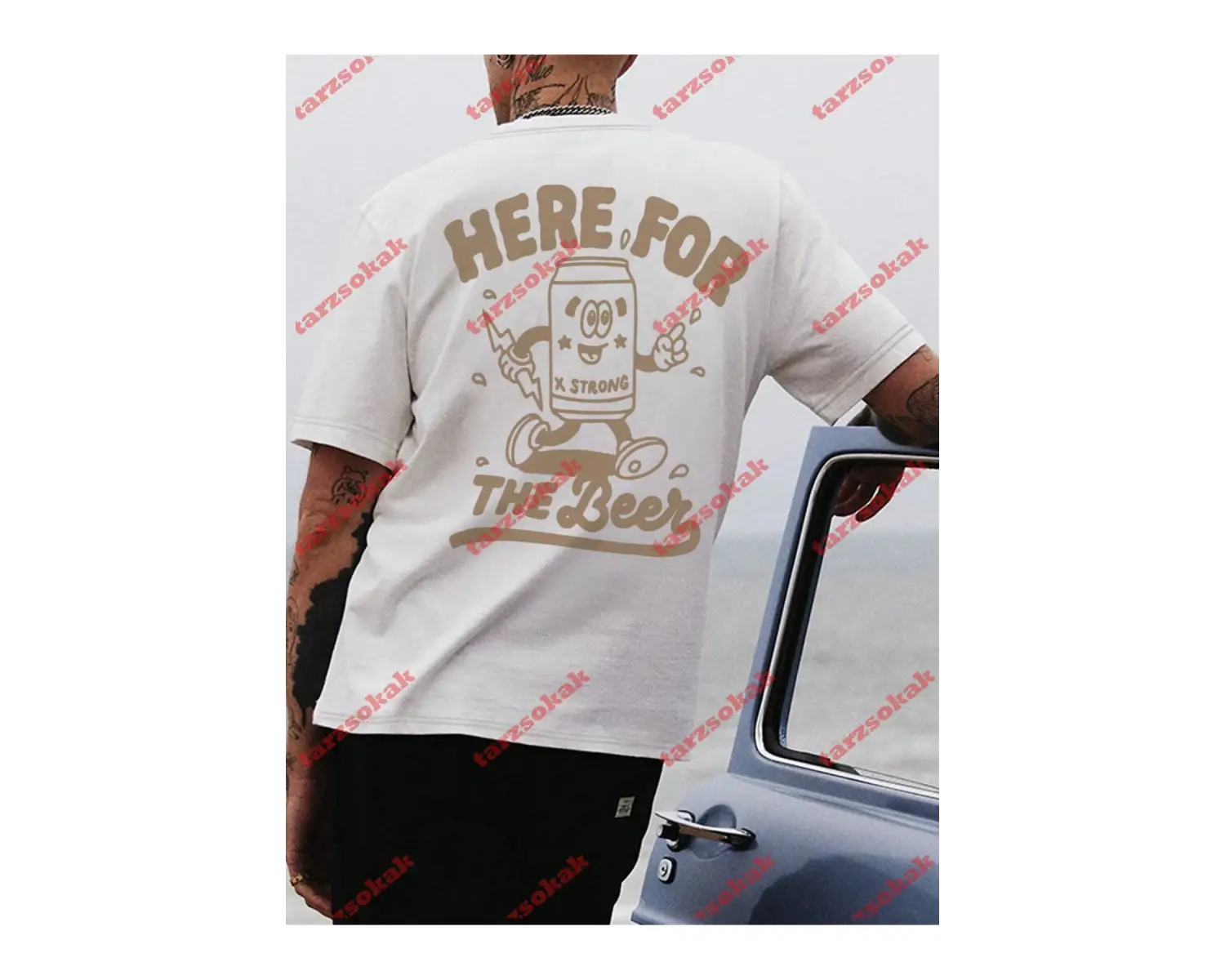 Model 3780 Erkek Yazlık Yuvarlak Yaka Kısa Kollu Günlük Tişört, Yaz