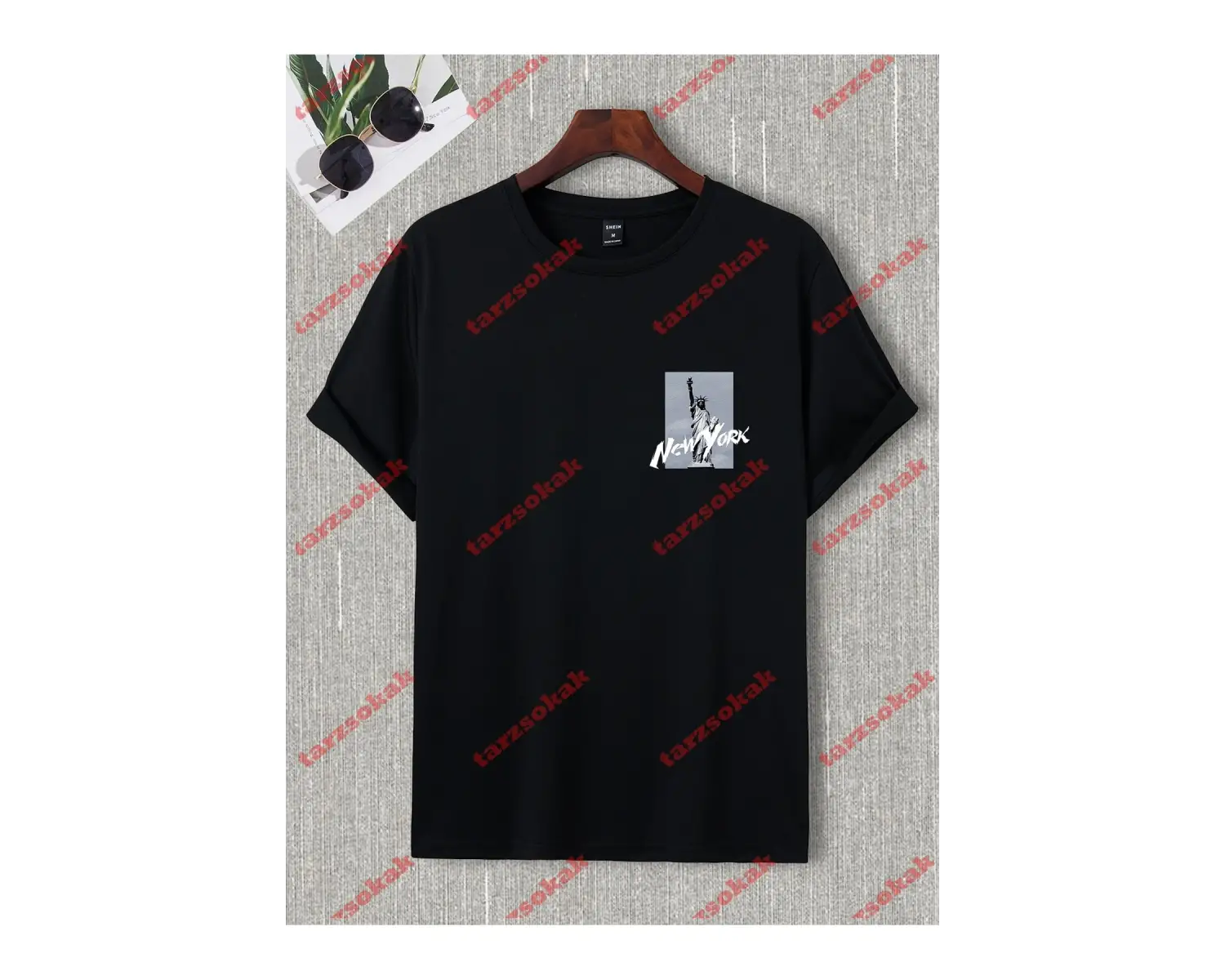 Model 3796 Erkek Yazlık Yuvarlak Yaka Kısa Kollu Günlük Tişört, Yaz