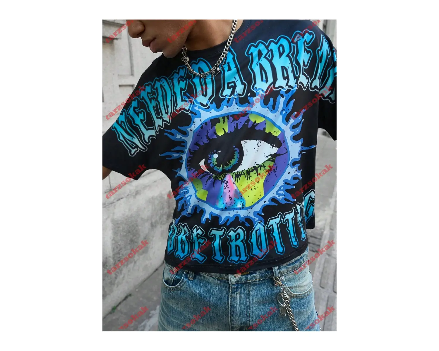 Model 3811 Erkek Yazlık Yuvarlak Yaka Kısa Kollu Günlük Tişört, Yaz