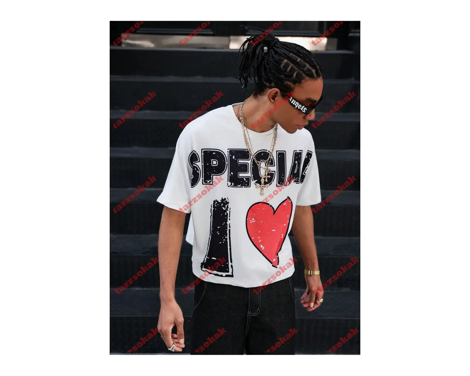 Model 3811 Erkek Yazlık Yuvarlak Yaka Kısa Kollu Günlük Tişört, Yaz