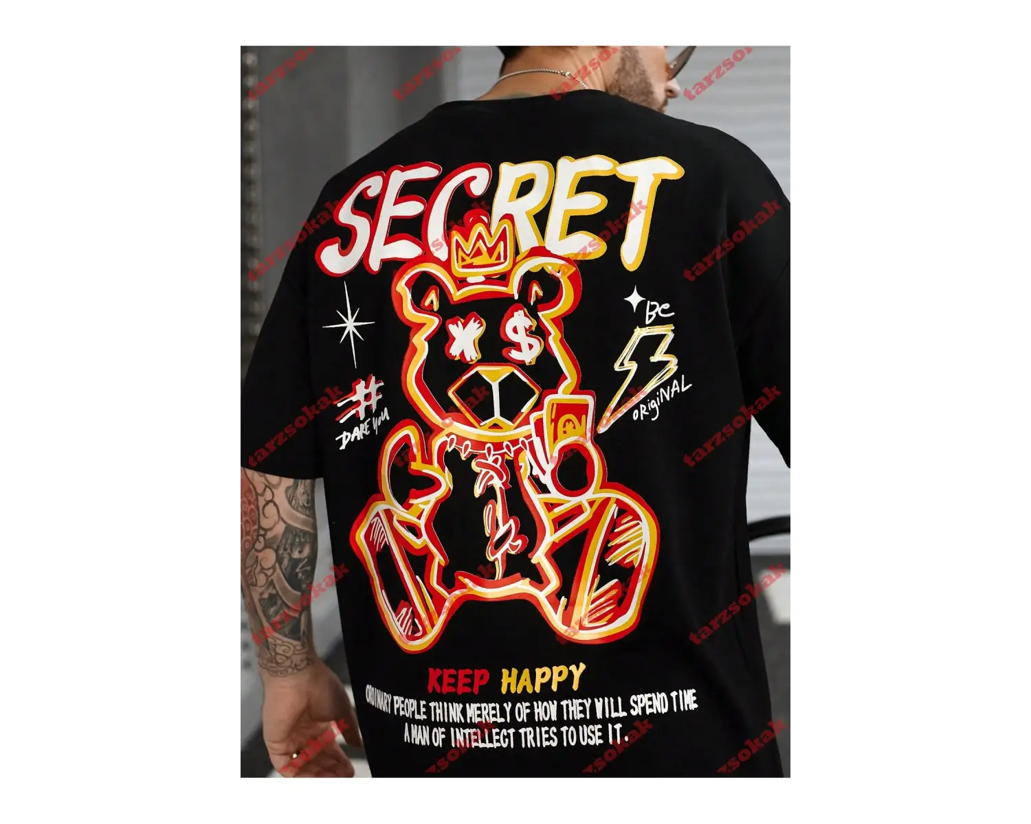 Model 3815 Erkek Yazlık Yuvarlak Yaka Kısa Kollu Günlük Tişört, Yaz