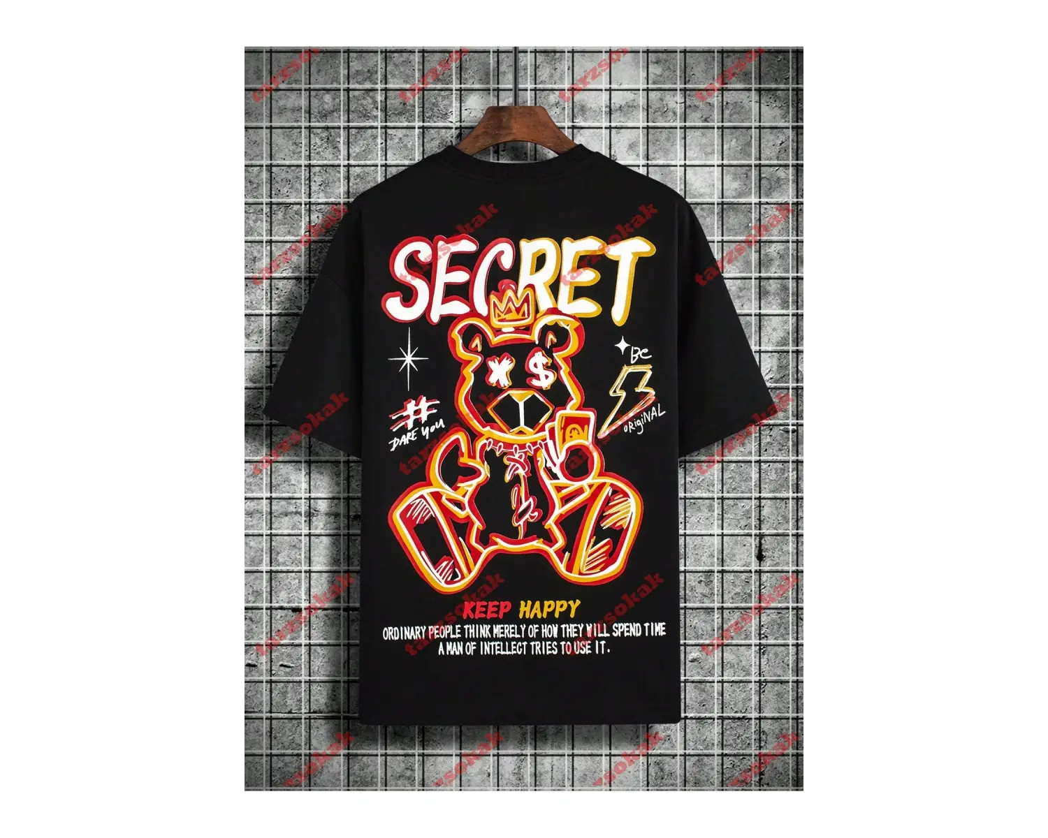 Model 3815 Erkek Yazlık Yuvarlak Yaka Kısa Kollu Günlük Tişört, Yaz