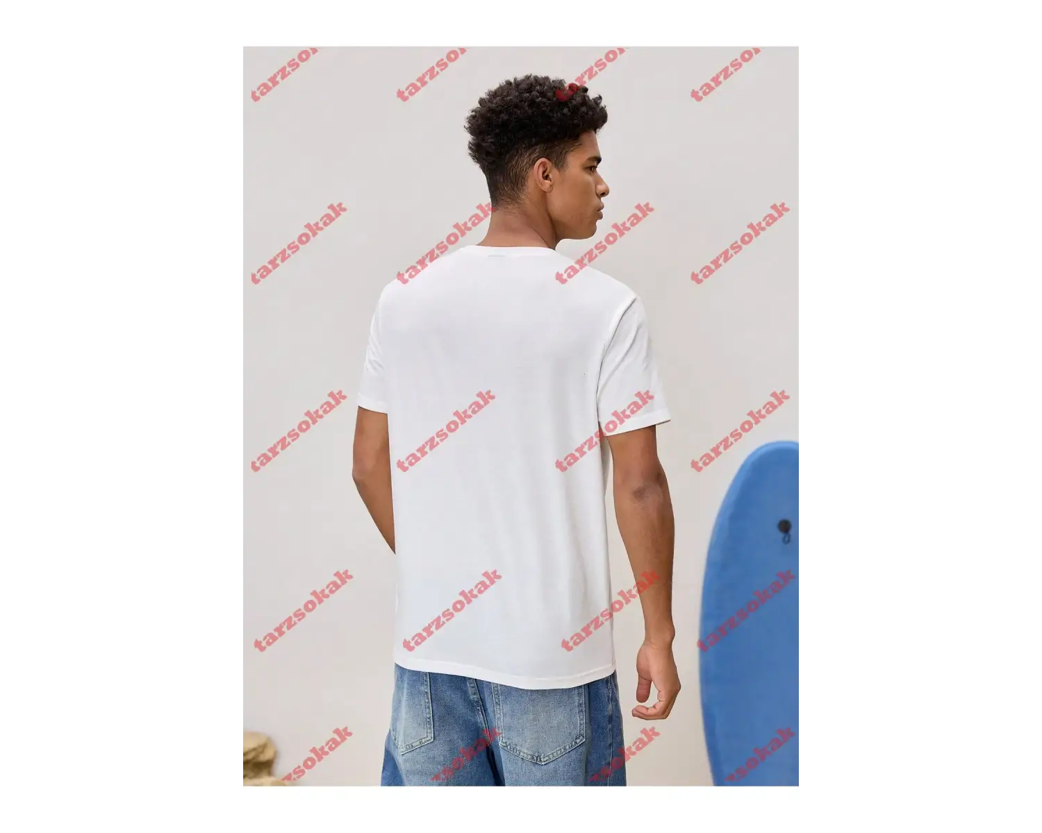 Model 3828 Erkek Yazlık Yuvarlak Yaka Kısa Kollu Günlük Tişört, Yaz