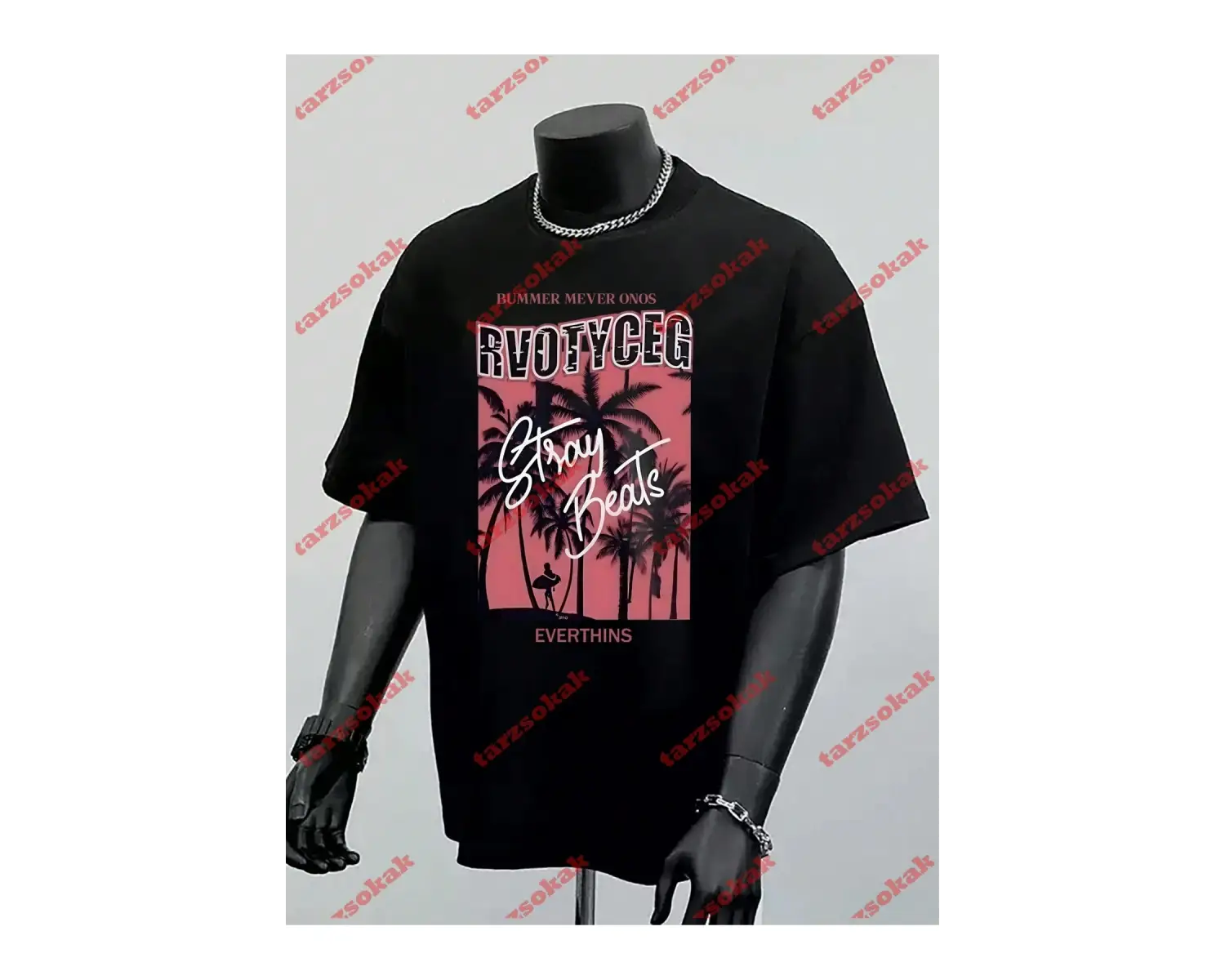 Model 3841 Erkek Yazlık Yuvarlak Yaka Kısa Kollu Günlük Tişört, Yaz