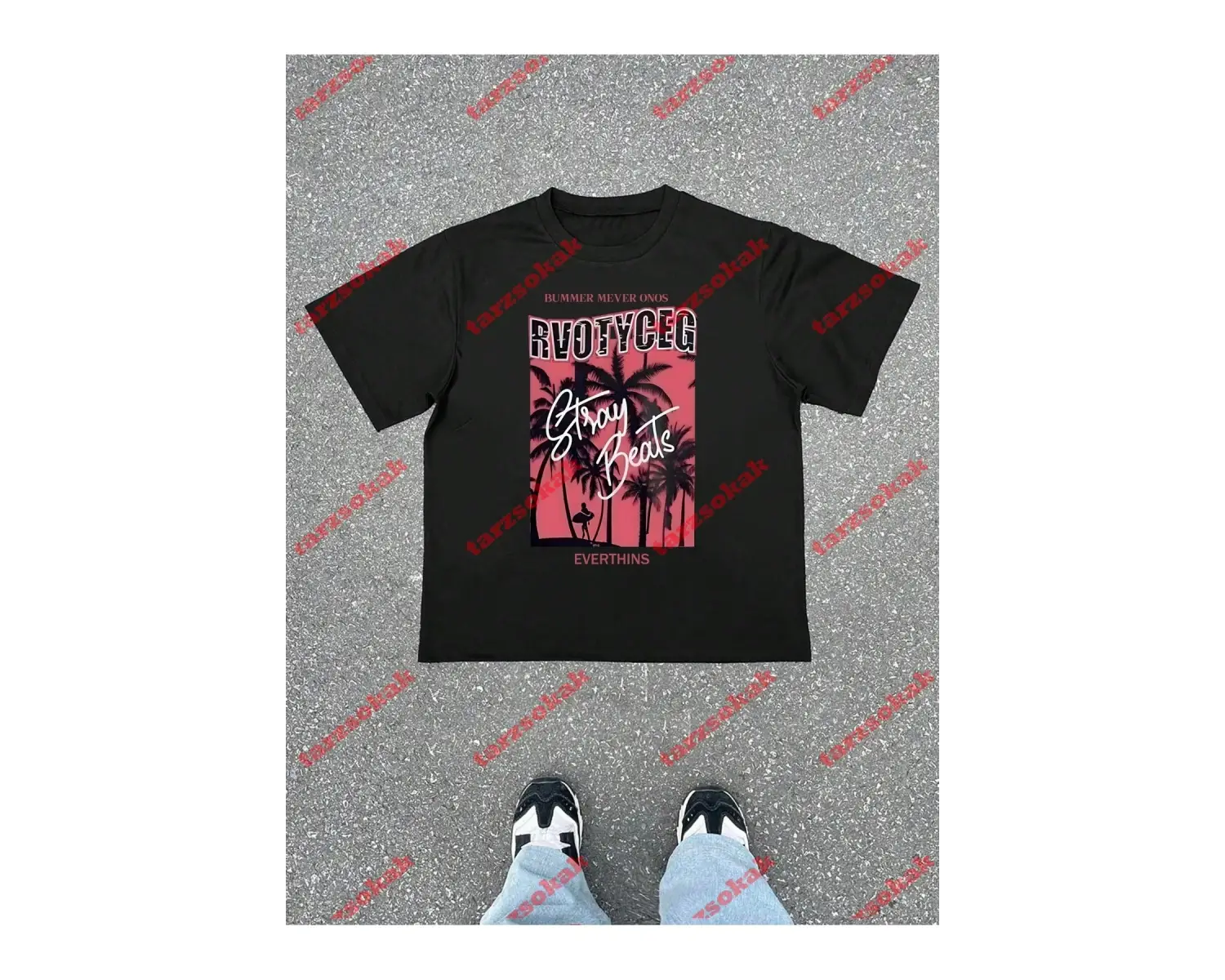 Model 3841 Erkek Yazlık Yuvarlak Yaka Kısa Kollu Günlük Tişört, Yaz