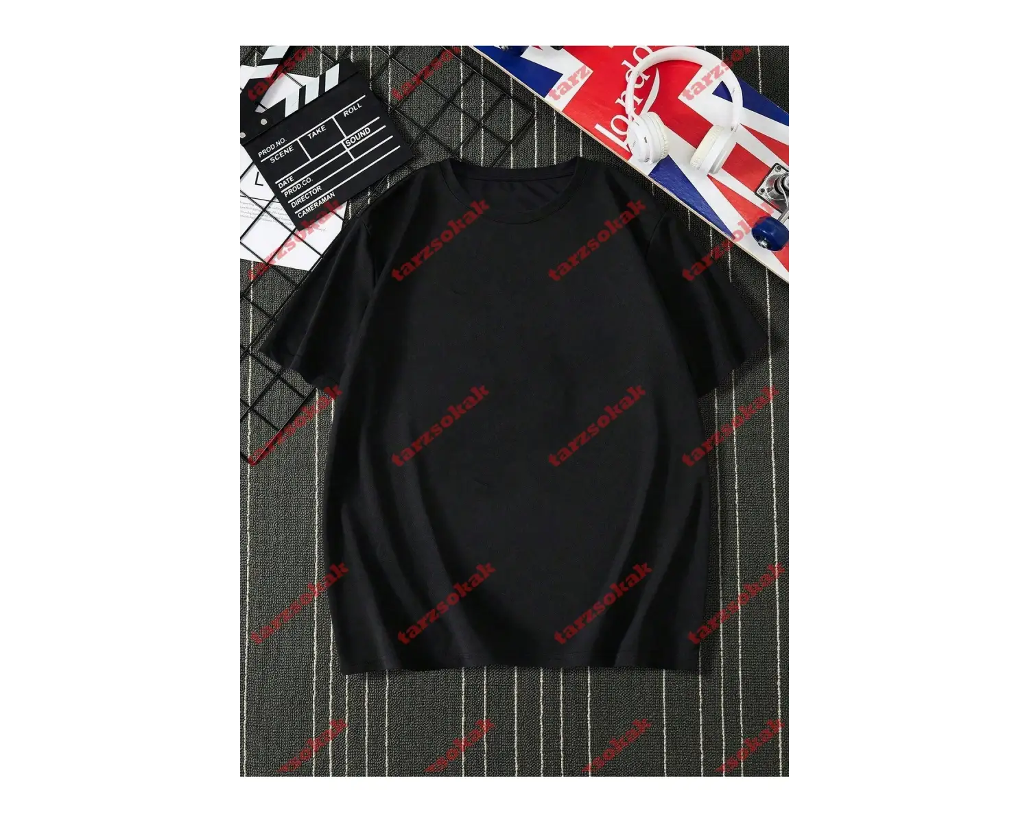 Model 3844 Erkek Yazlık Yuvarlak Yaka Kısa Kollu Günlük Tişört, Yaz