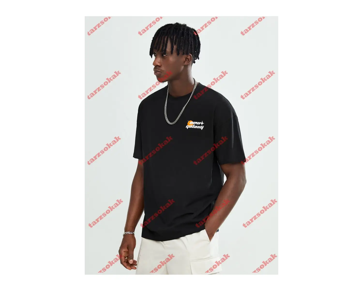 Model 3849 Erkek Yazlık Yuvarlak Yaka Kısa Kollu Günlük Tişört, Yaz