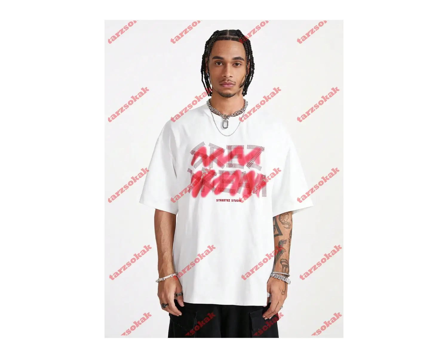 Model 3856 Erkek Yazlık Yuvarlak Yaka Kısa Kollu Günlük Tişört, Yaz