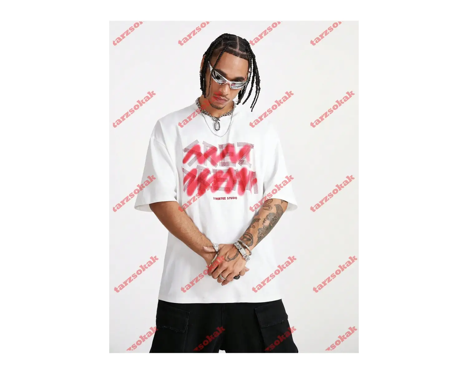 Model 3856 Erkek Yazlık Yuvarlak Yaka Kısa Kollu Günlük Tişört, Yaz