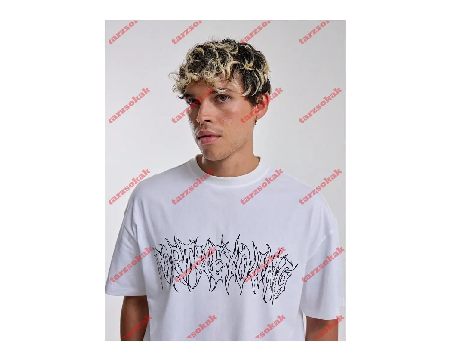 Model 3860 Erkek Yazlık Yuvarlak Yaka Kısa Kollu Günlük Tişört, Yaz