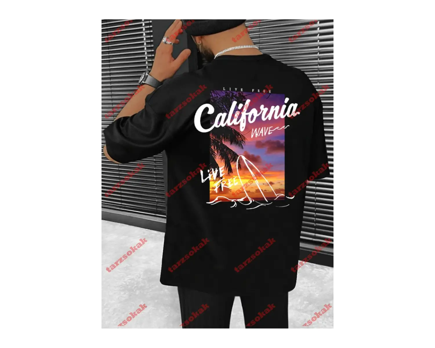 Model 3861 Erkek Yazlık Yuvarlak Yaka Kısa Kollu Günlük Tişört, Yaz