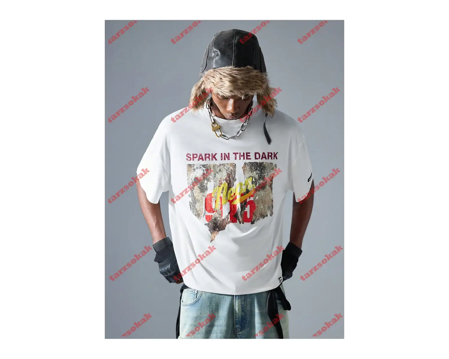 Model 3868 Erkek Yazlık Yuvarlak Yaka Kısa Kollu Günlük Tişört, Yaz