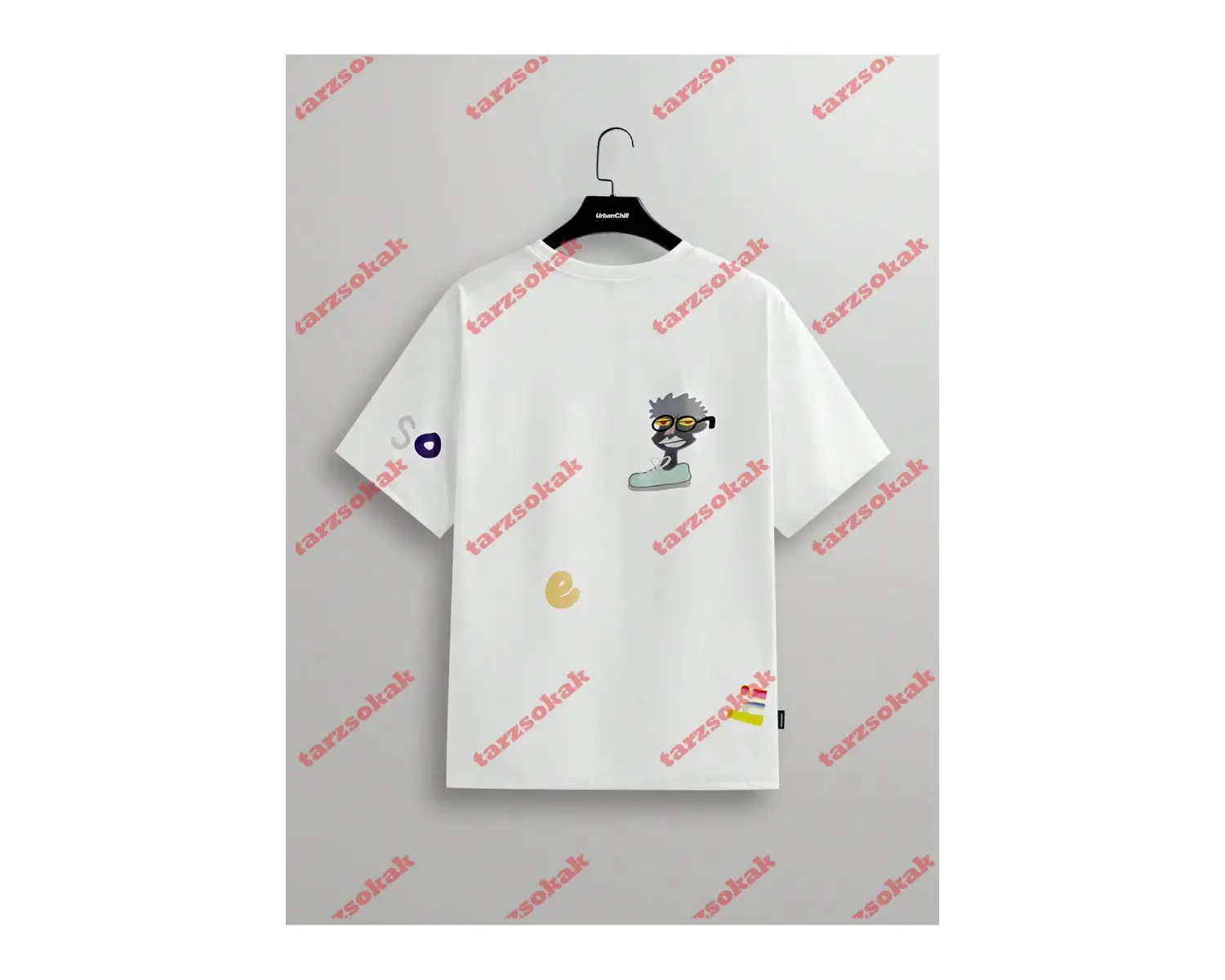 Model 3874 Erkek Yazlık Yuvarlak Yaka Kısa Kollu Günlük Tişört, Yaz