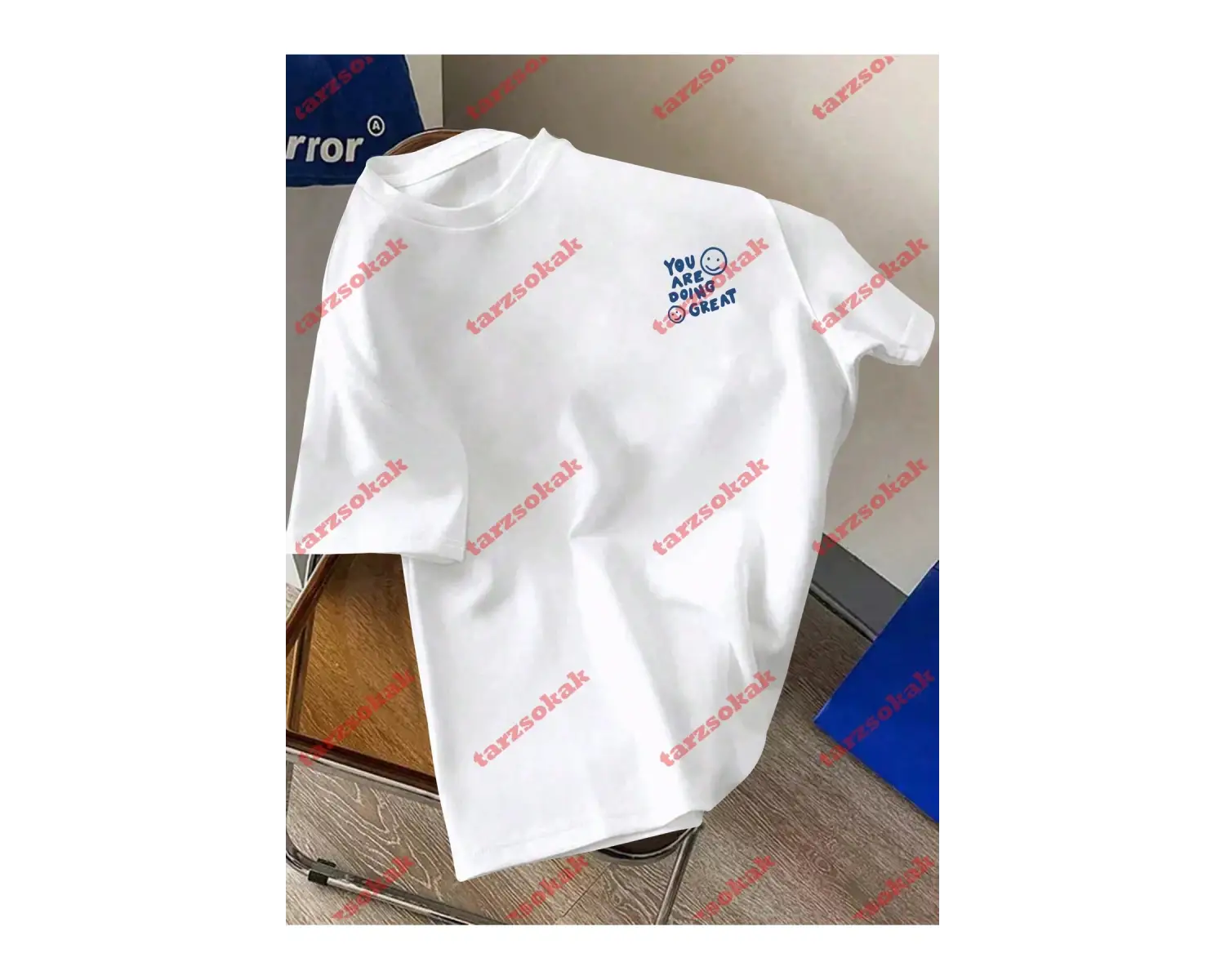 Model 3880 Erkek Yazlık Yuvarlak Yaka Kısa Kollu Günlük Tişört, Yaz