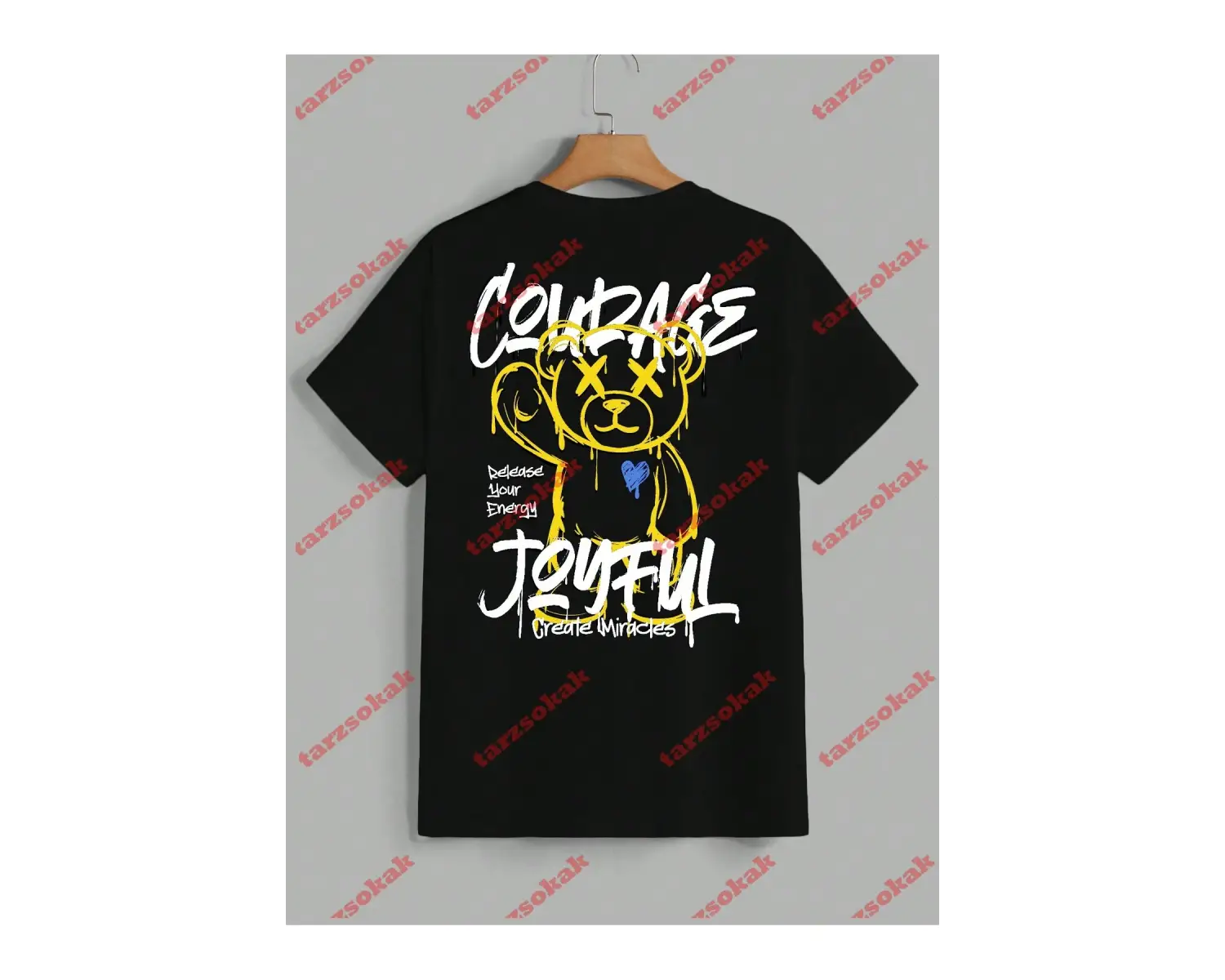 Model 3884 Erkek Yazlık Yuvarlak Yaka Kısa Kollu Günlük Tişört, Yaz