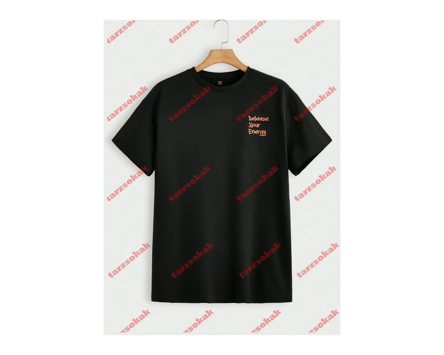 Model 3884 Erkek Yazlık Yuvarlak Yaka Kısa Kollu Günlük Tişört, Yaz