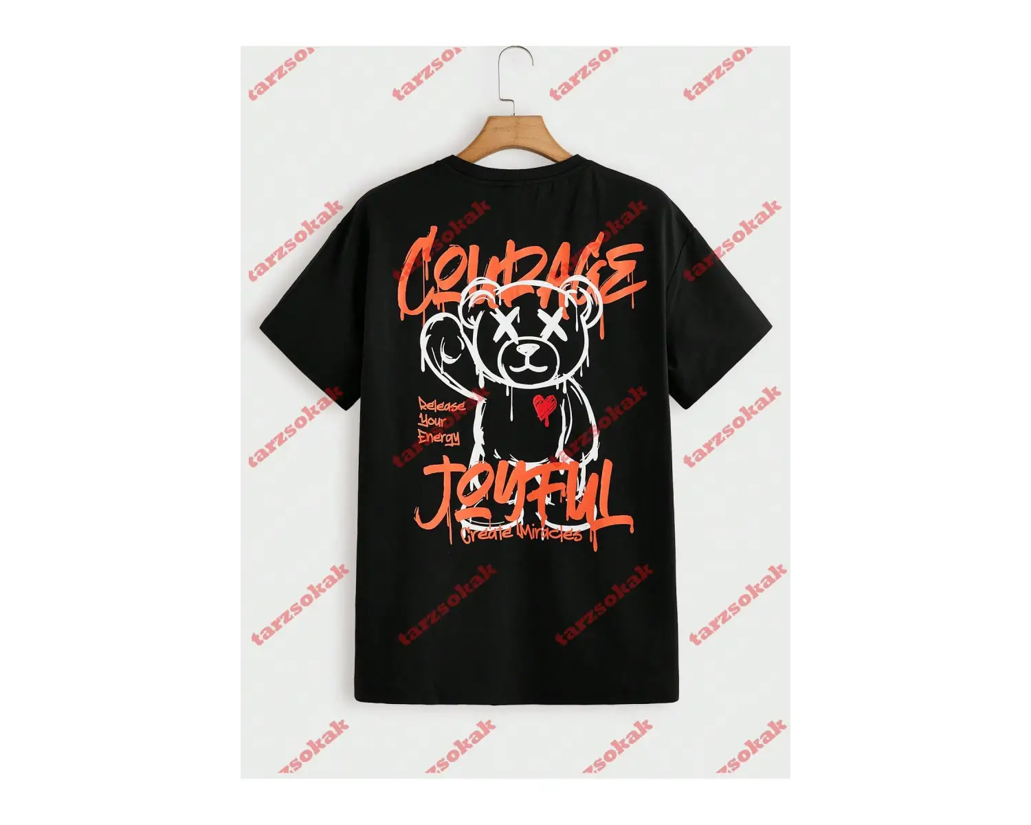 Model 3884 Erkek Yazlık Yuvarlak Yaka Kısa Kollu Günlük Tişört, Yaz