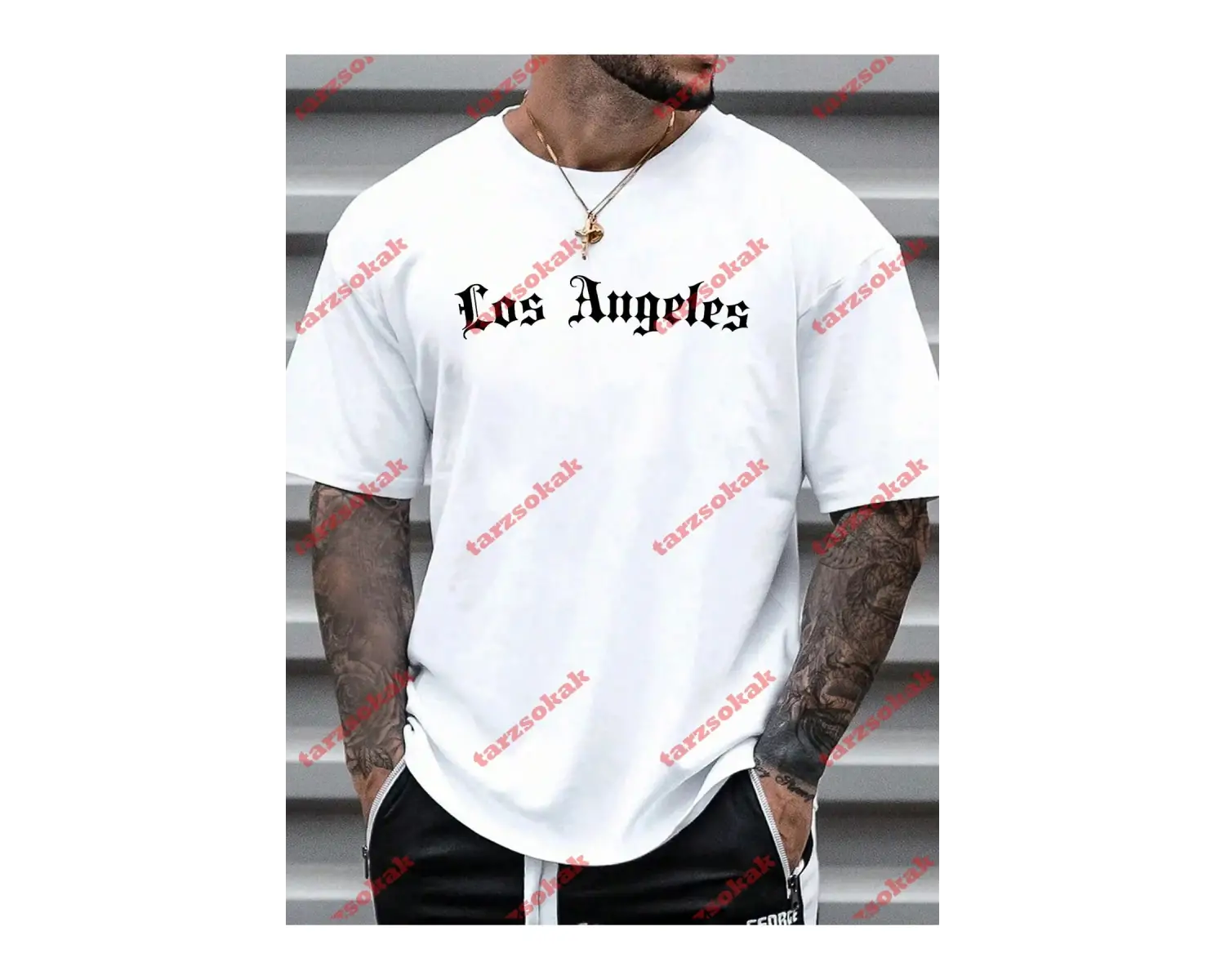 Model 3885 Erkek Yazlık Yuvarlak Yaka Kısa Kollu Günlük Tişört, Yaz