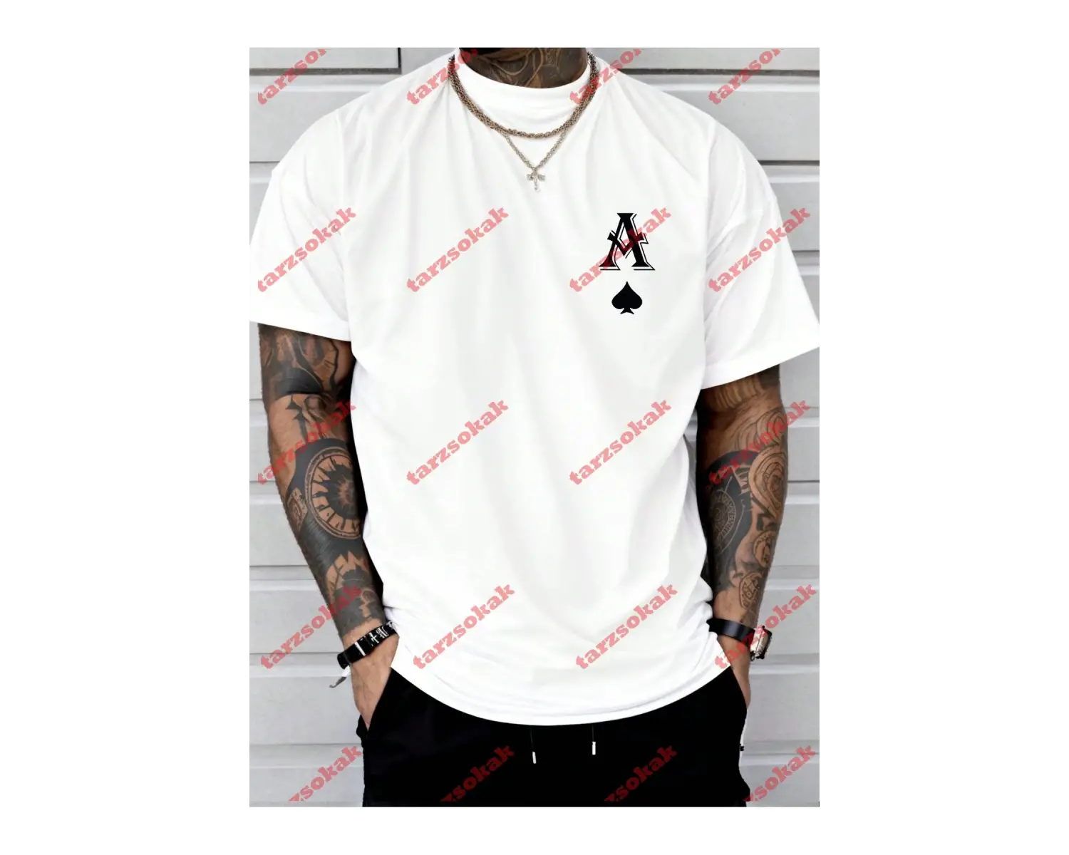 Model 3903 Erkek Yazlık Yuvarlak Yaka Kısa Kollu Günlük Tişört, Yaz