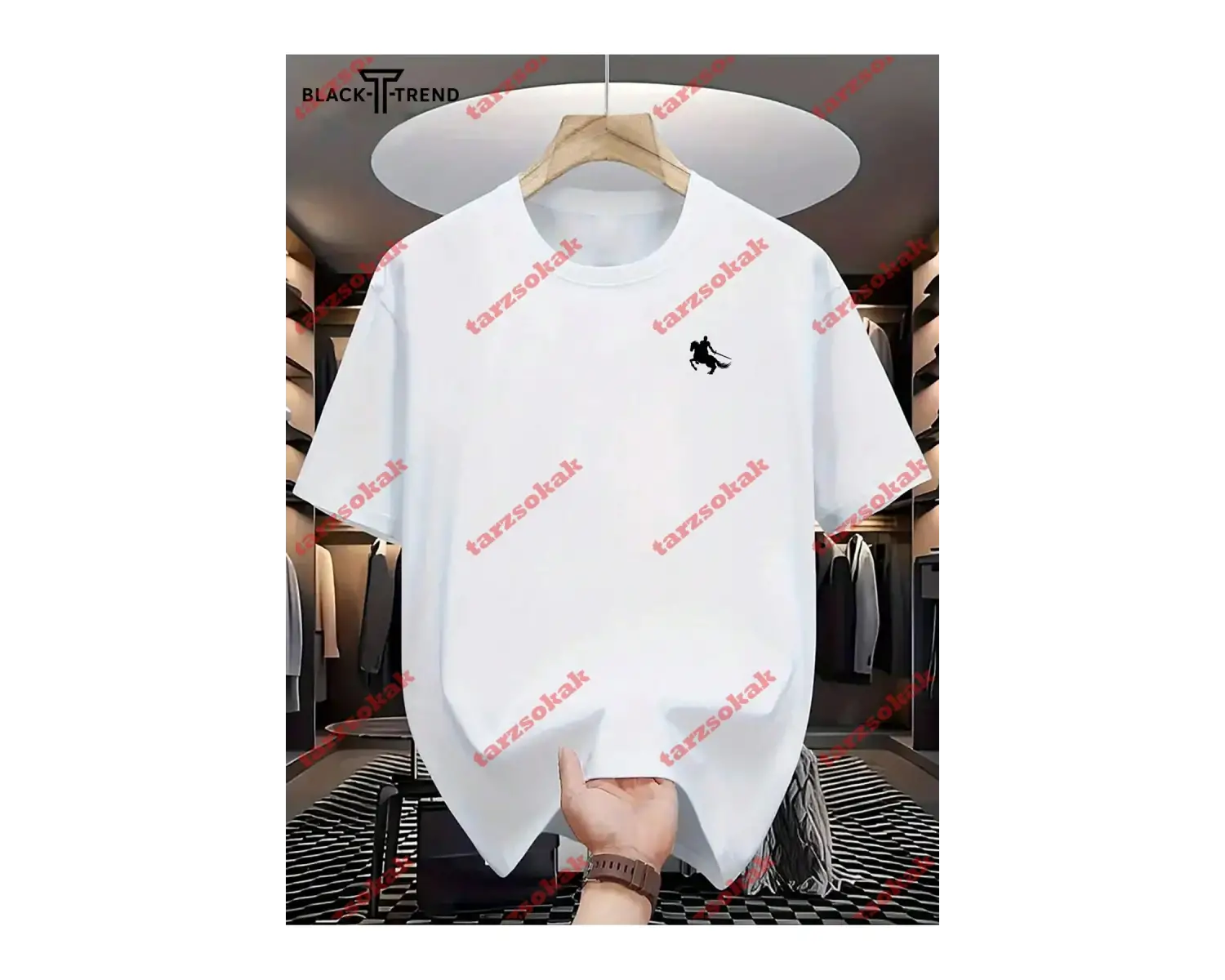 Model 3905 Erkek Yazlık Yuvarlak Yaka Kısa Kollu Günlük Tişört, Yaz