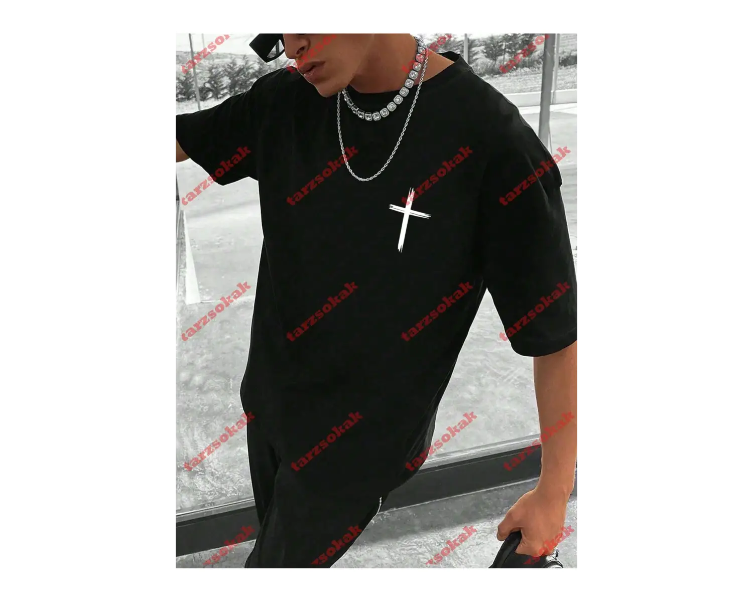 Model 3913 Erkek Yazlık Yuvarlak Yaka Kısa Kollu Günlük Tişört, Yaz